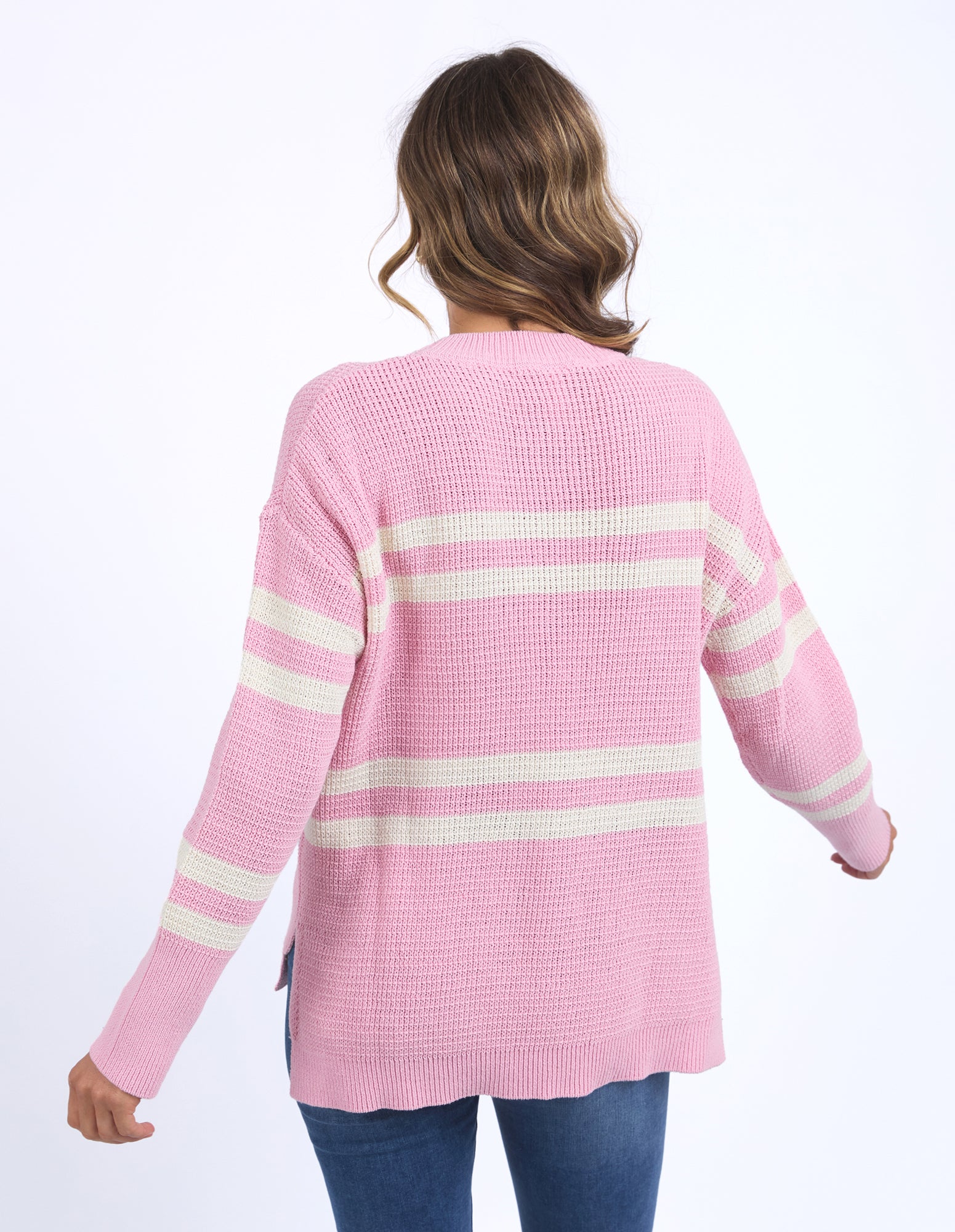 Allegra Crew Knit Soft Pink