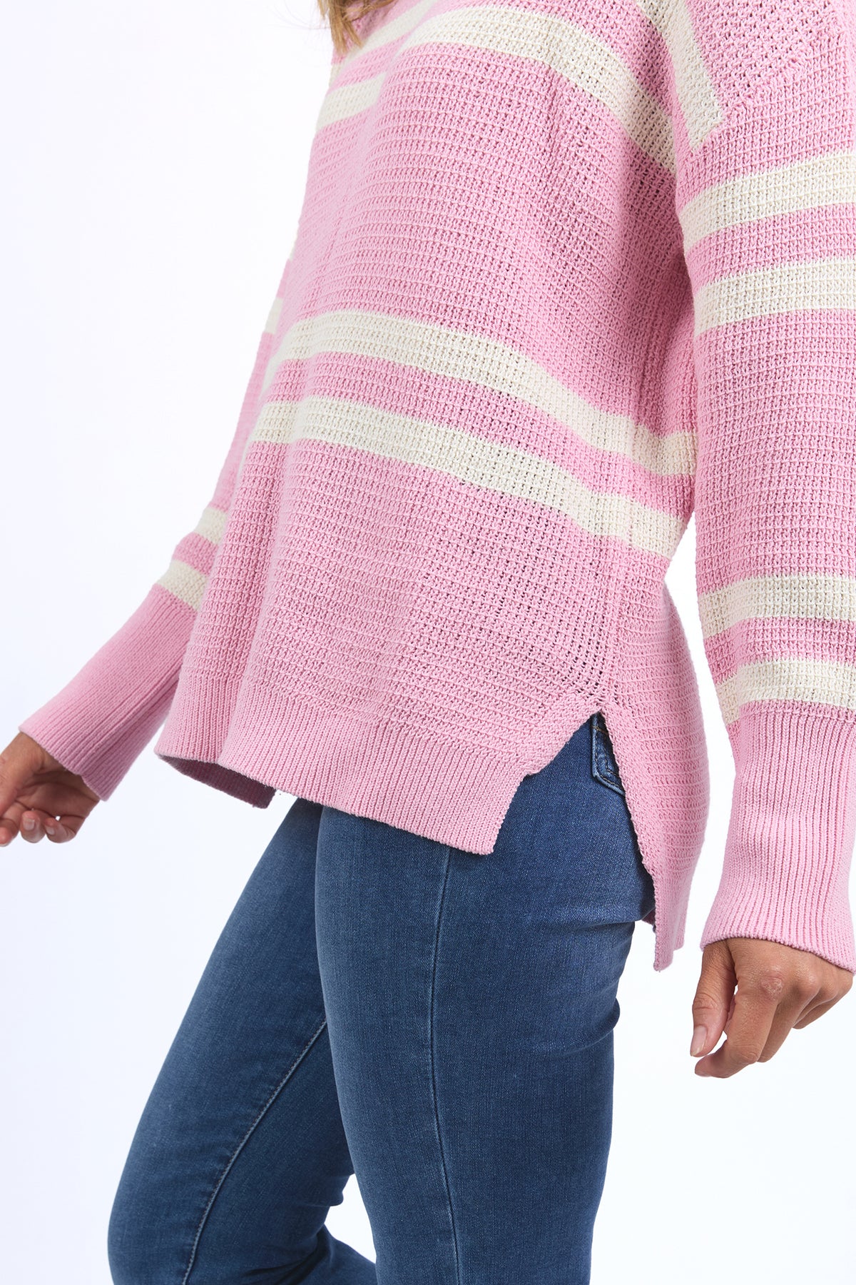 Allegra Crew Knit Soft Pink