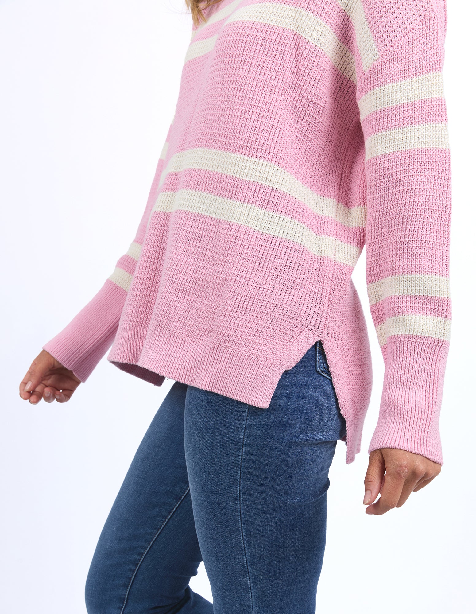 Allegra Crew Knit Soft Pink