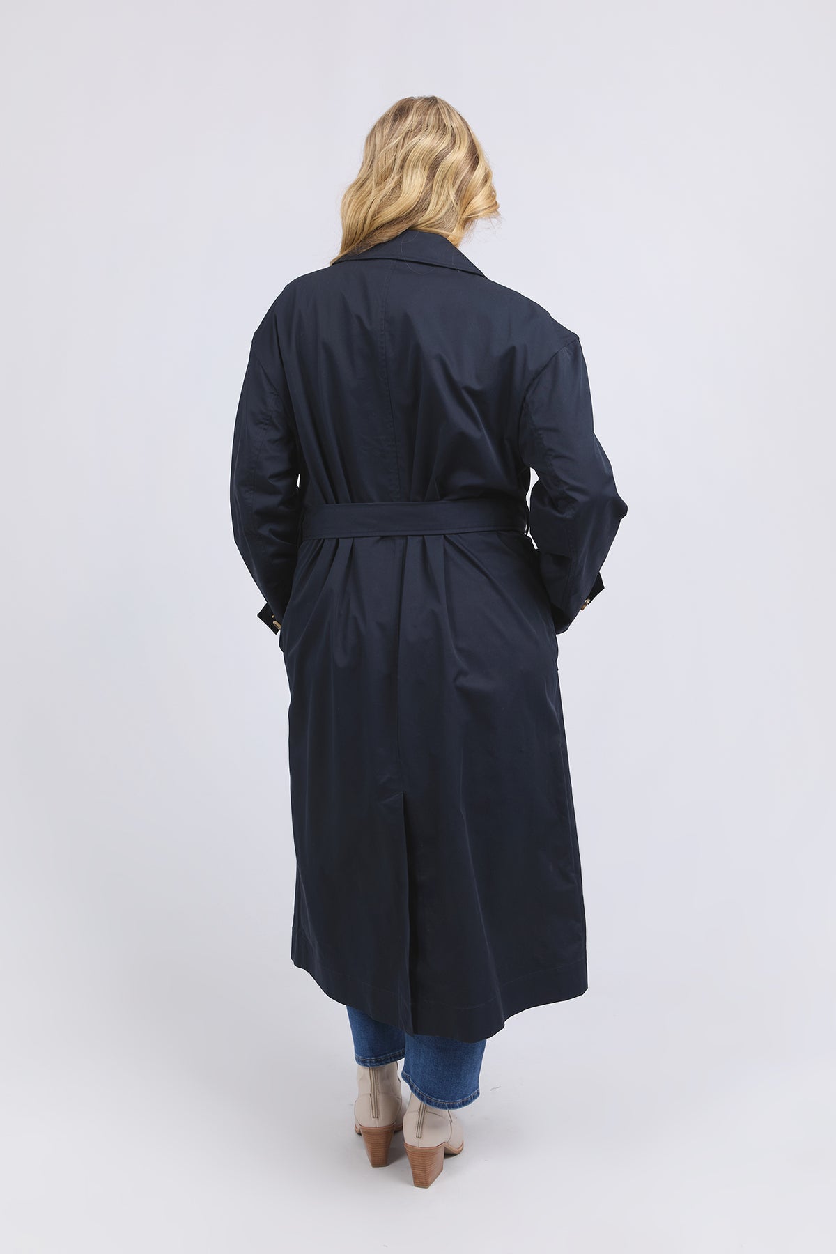 Ella Trench Coat Navy