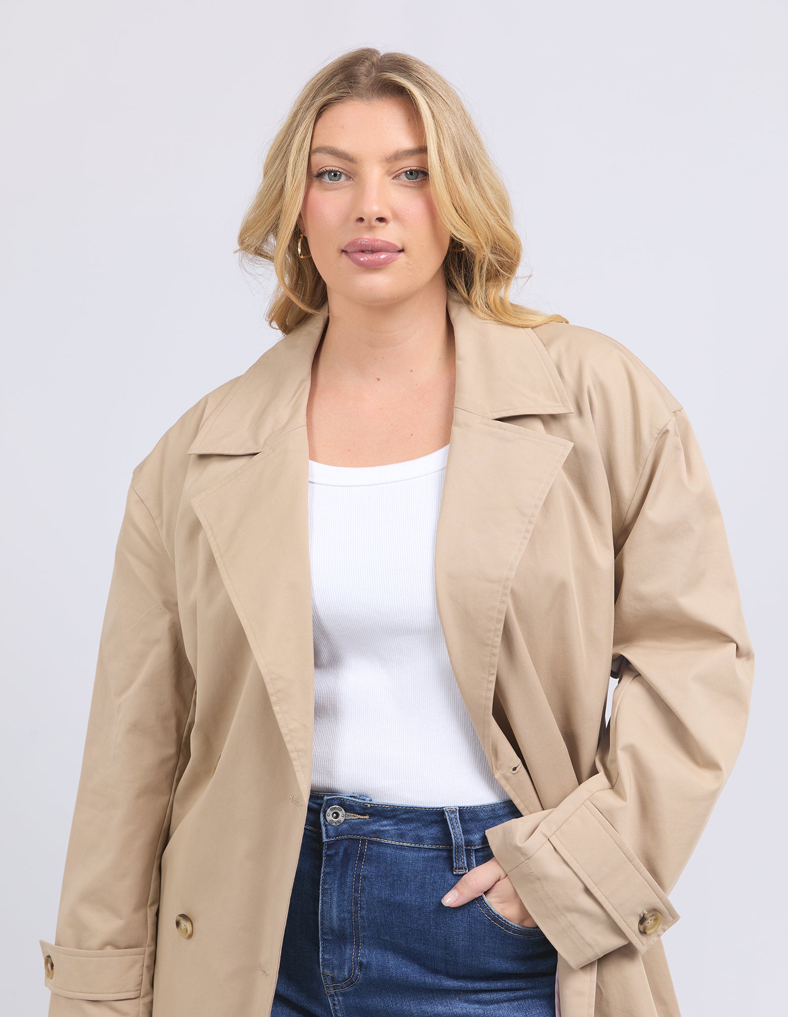 Ella Trench Coat Tan