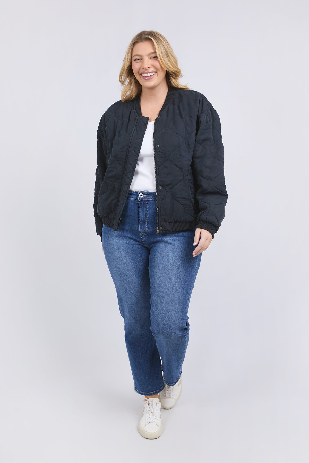 Florence Bomber Jacket Navy