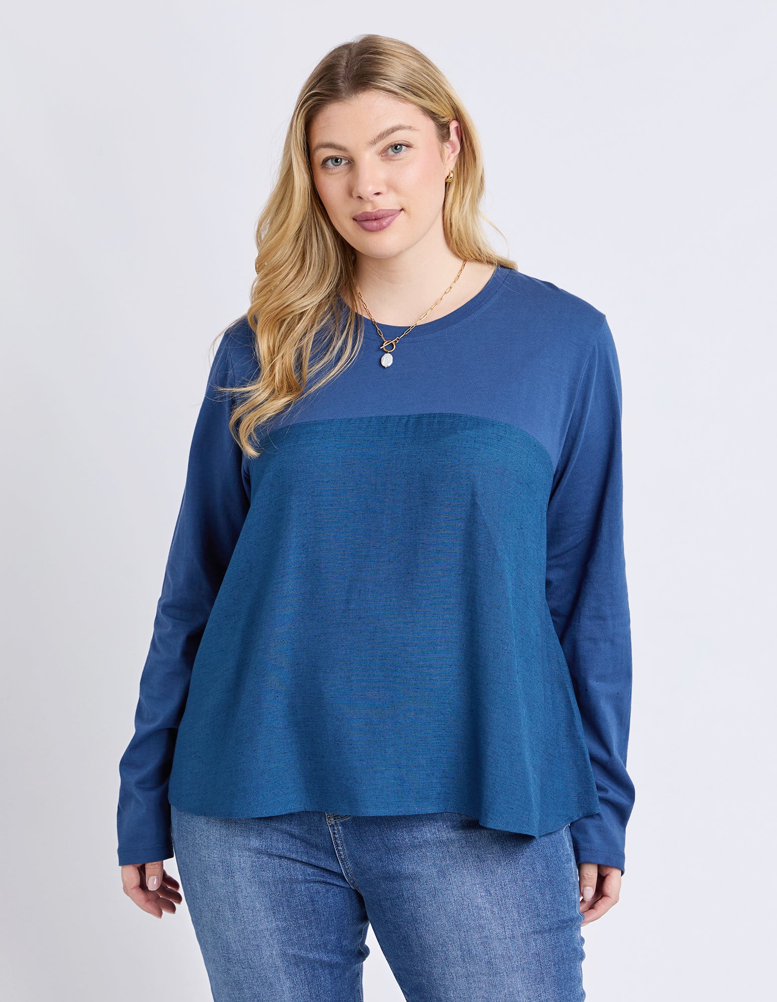 Melrose Long Sleeve Top Classic Navy
