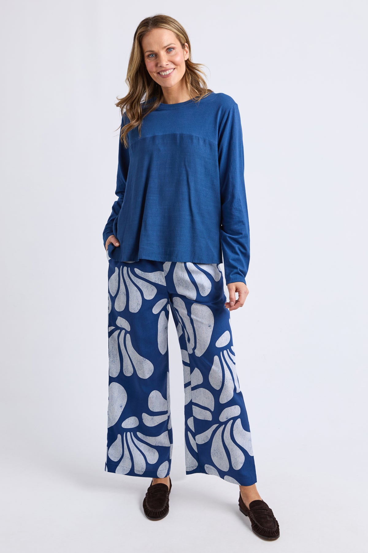 Melrose Long Sleeve Top Classic Navy