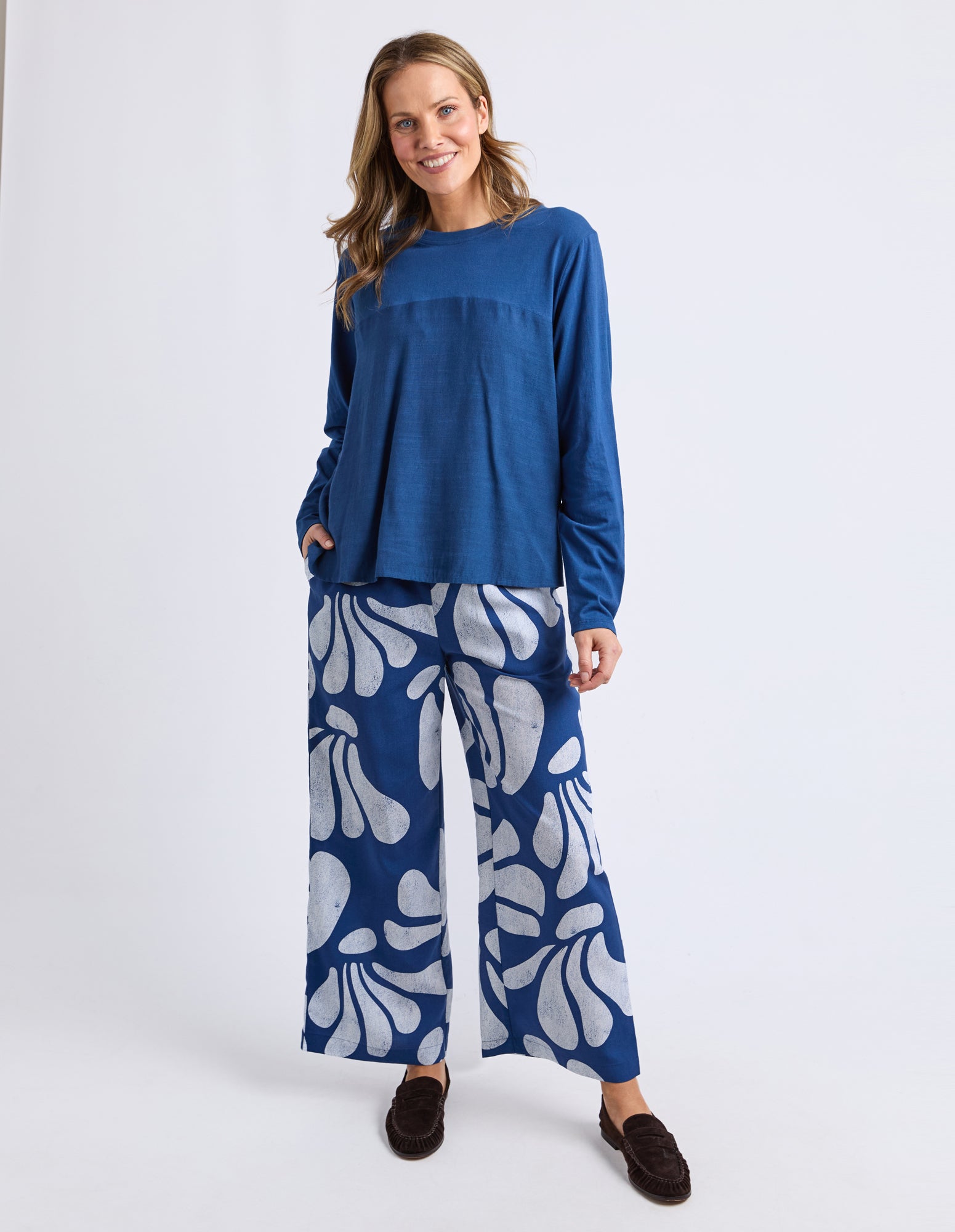 Melrose Long Sleeve Top Classic Navy