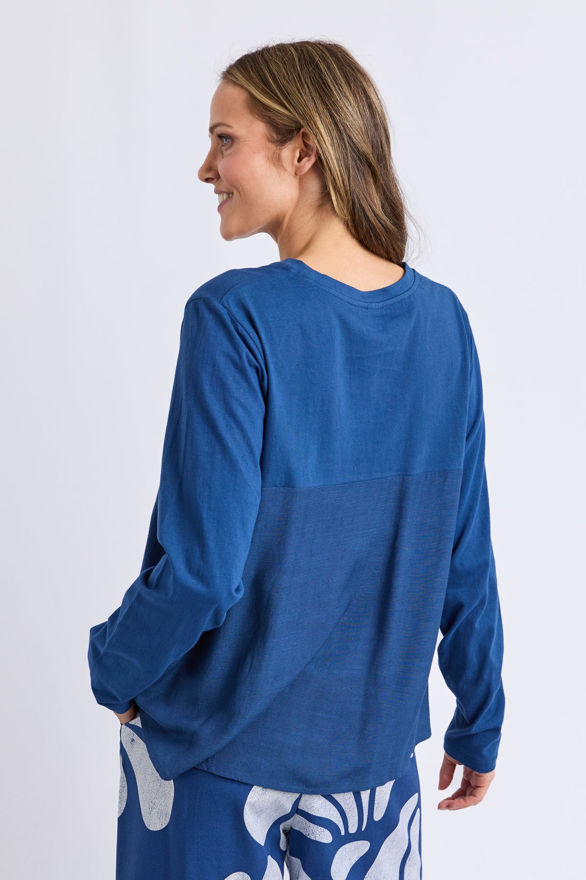 Melrose Long Sleeve Top Classic Navy