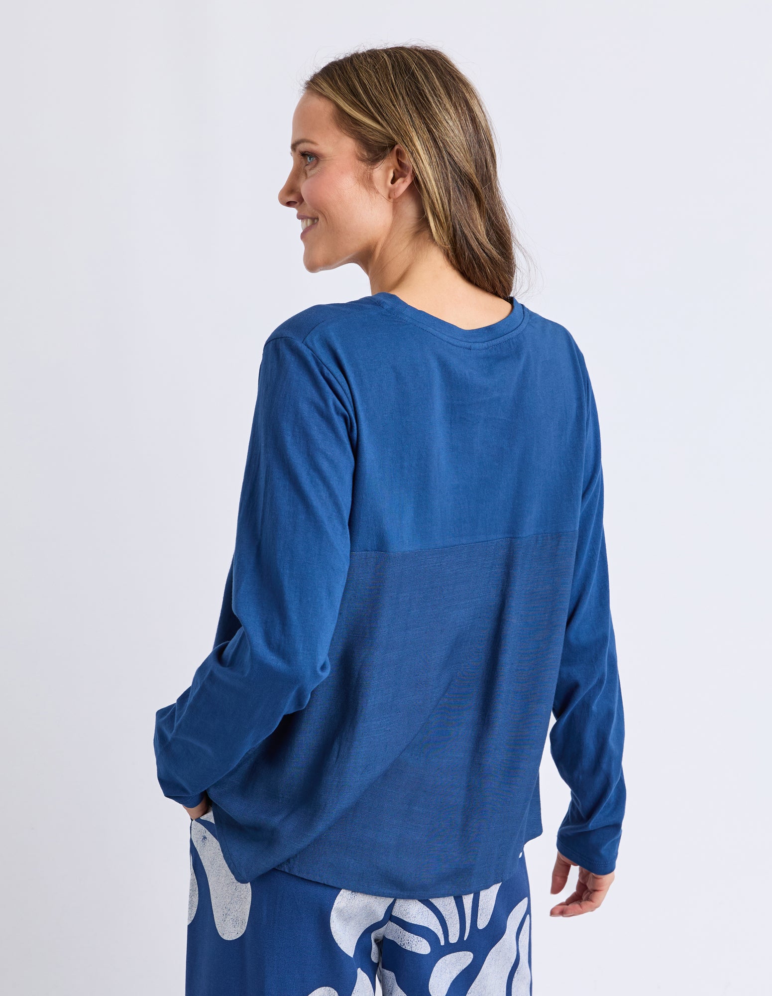 Melrose Long Sleeve Top Classic Navy