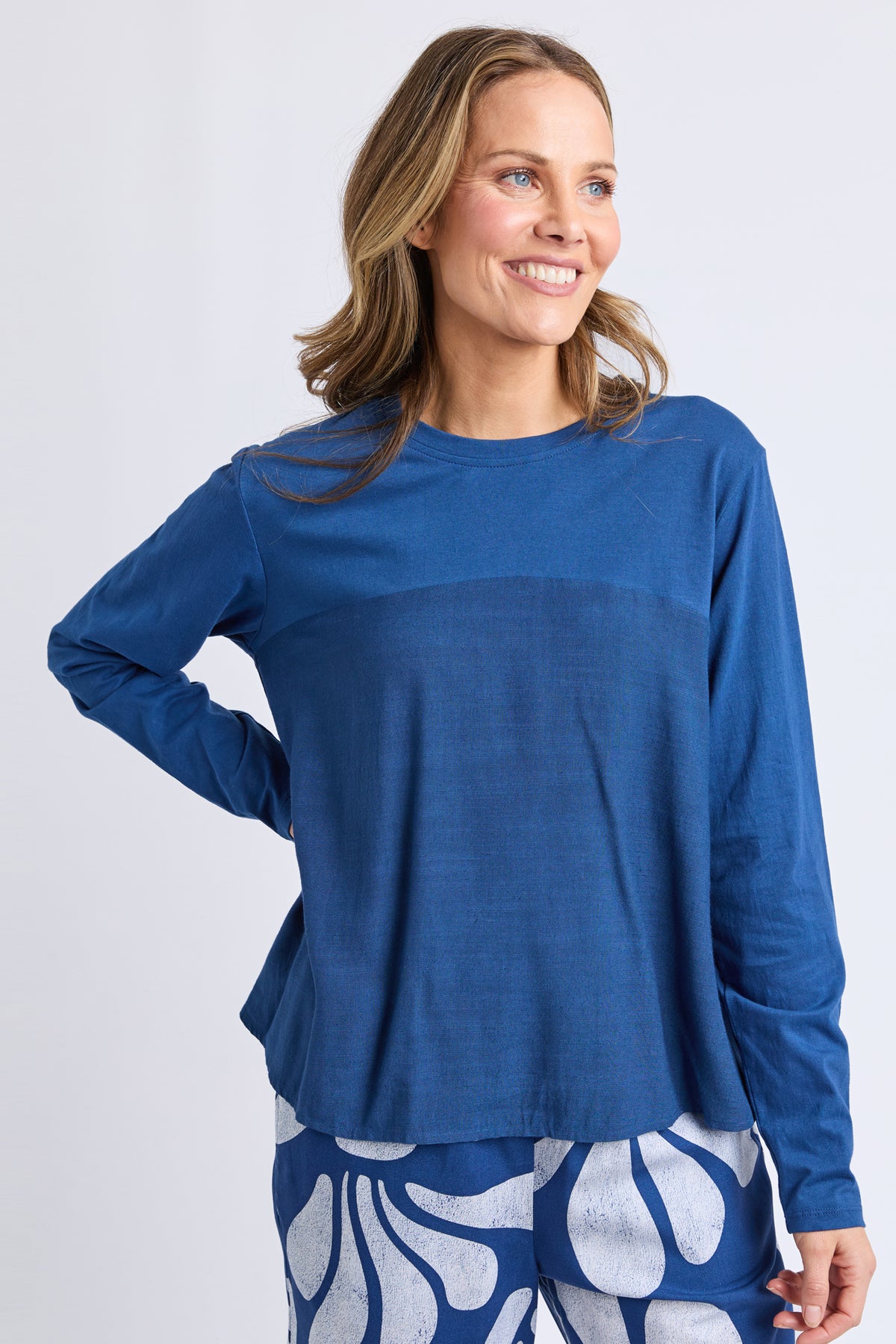 Melrose Long Sleeve Top Classic Navy