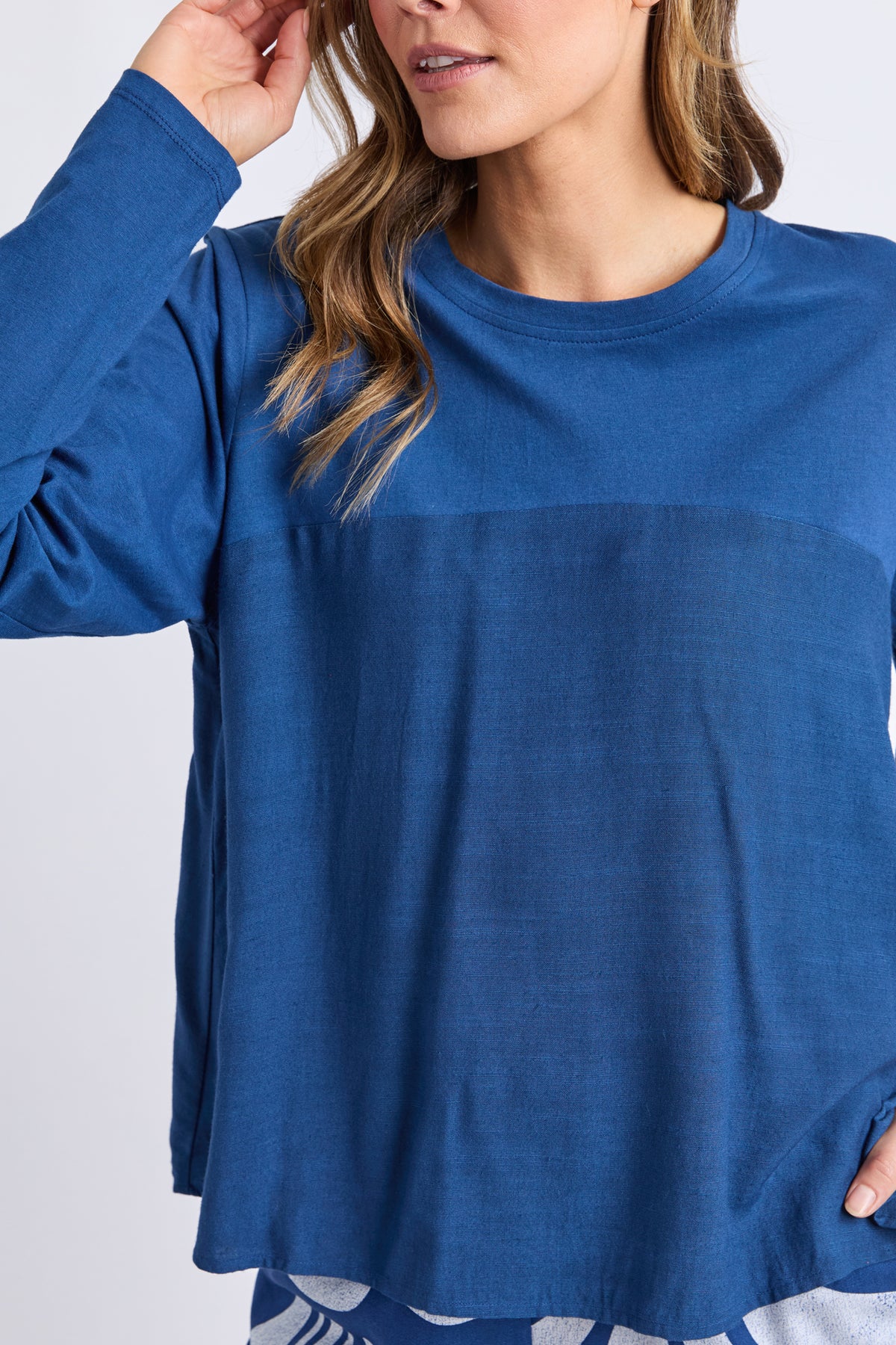 Melrose Long Sleeve Top Classic Navy