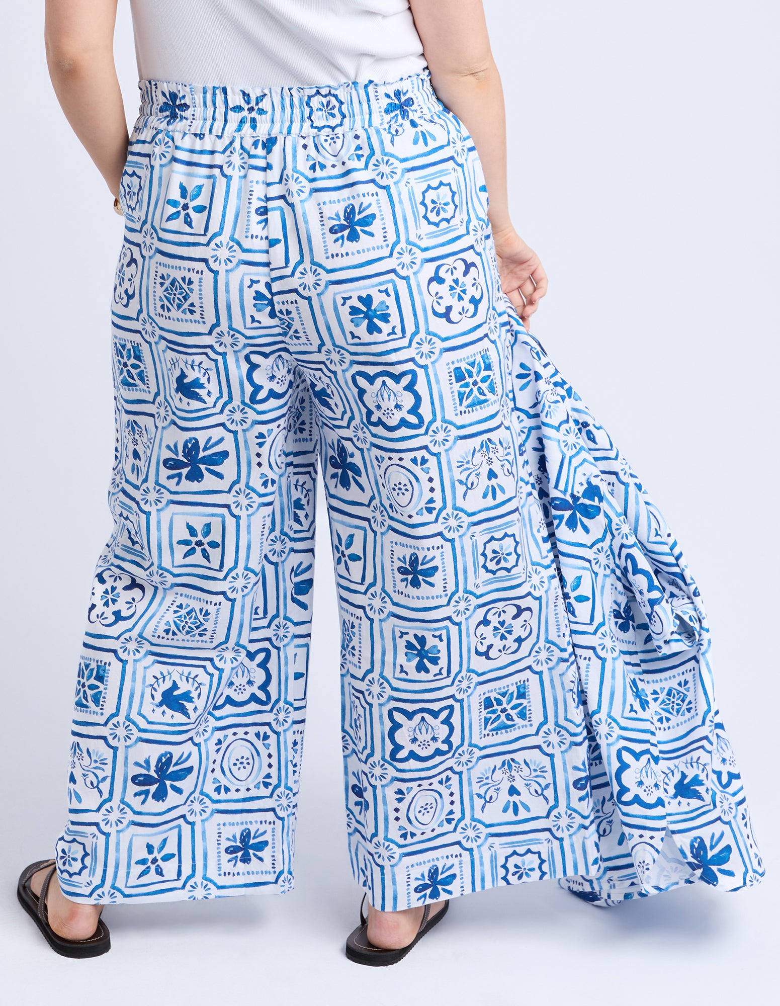 Dolce Tile Pant Ocean Tile Print