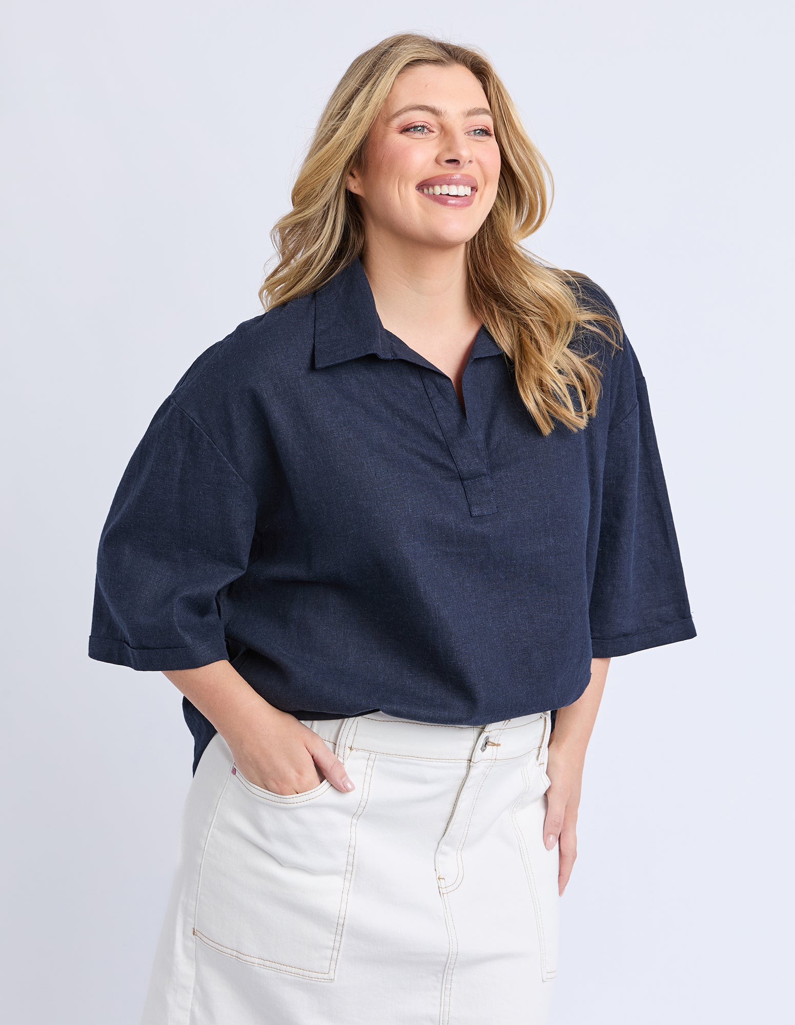 Jamila Shirt Dark Sapphire