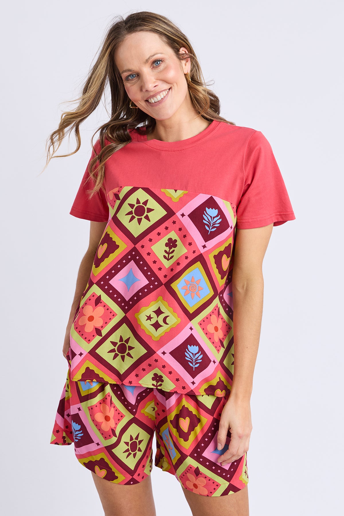 Rhode Printed Top Cayenne