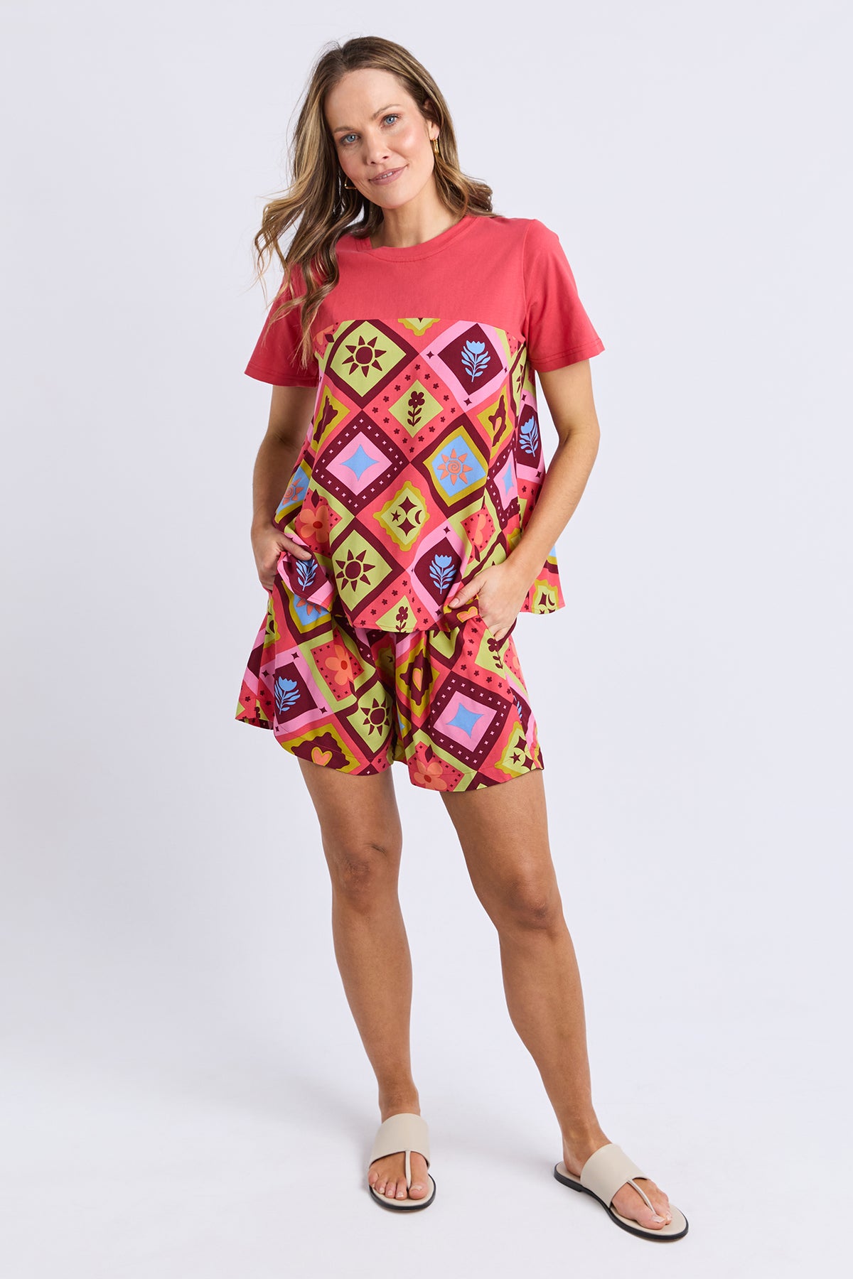 Rhode Printed Top Cayenne
