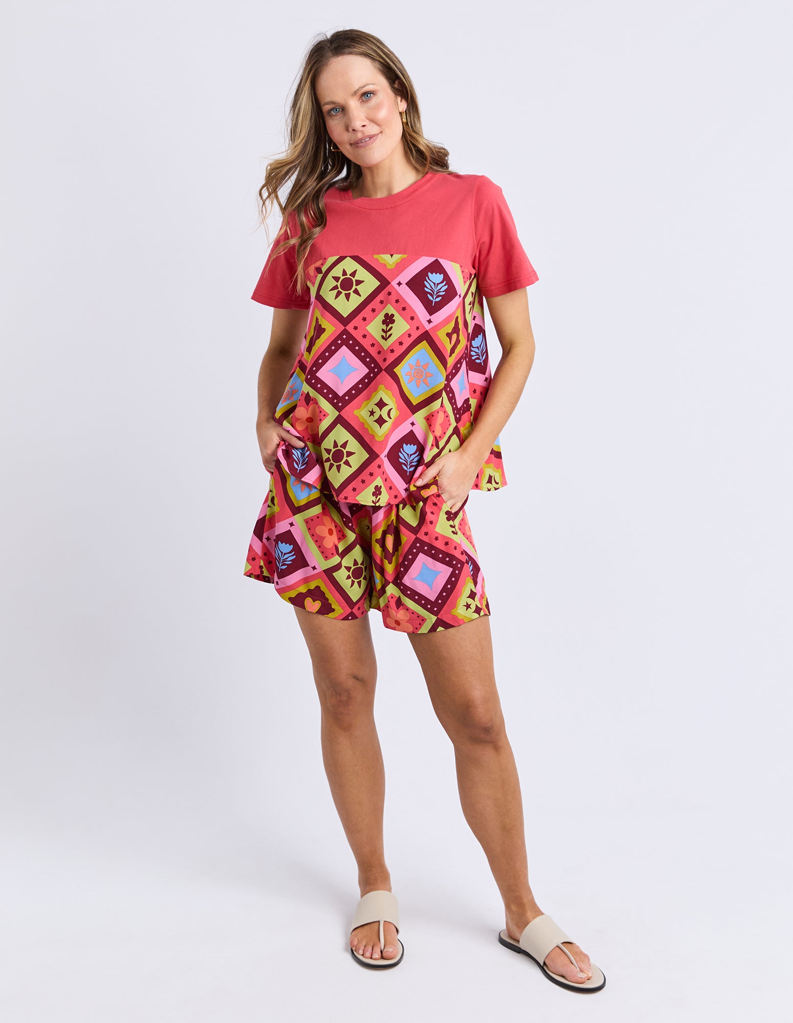 Rhode Printed Top Cayenne