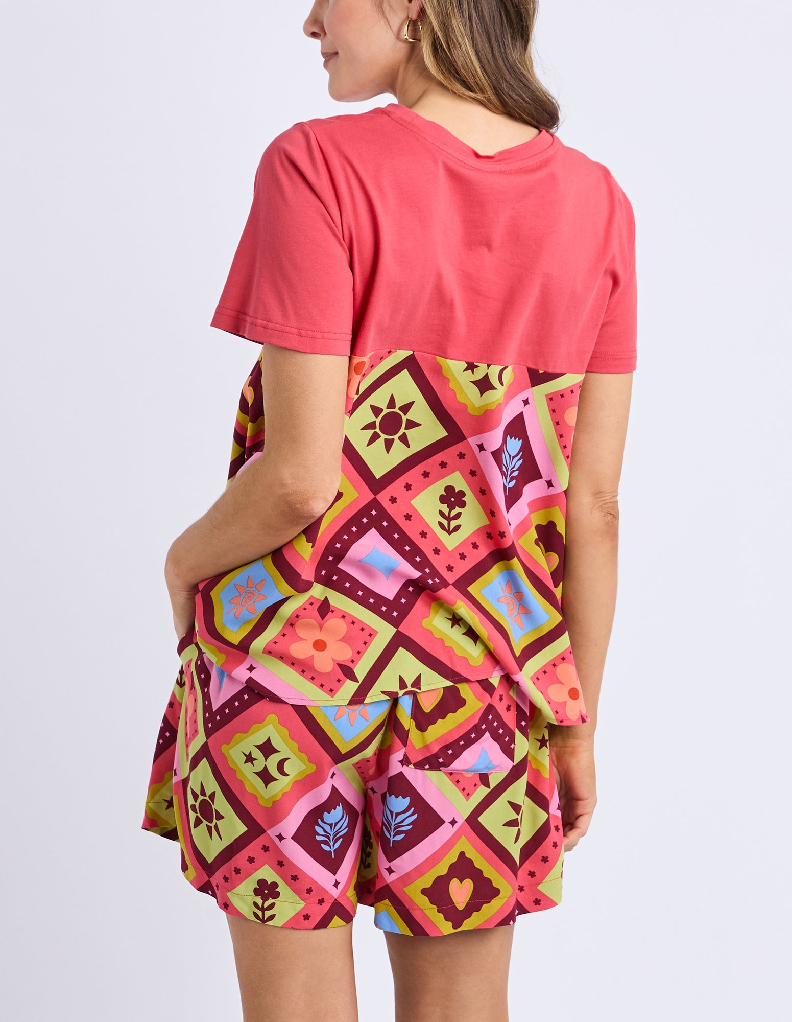 Rhode Printed Top Cayenne