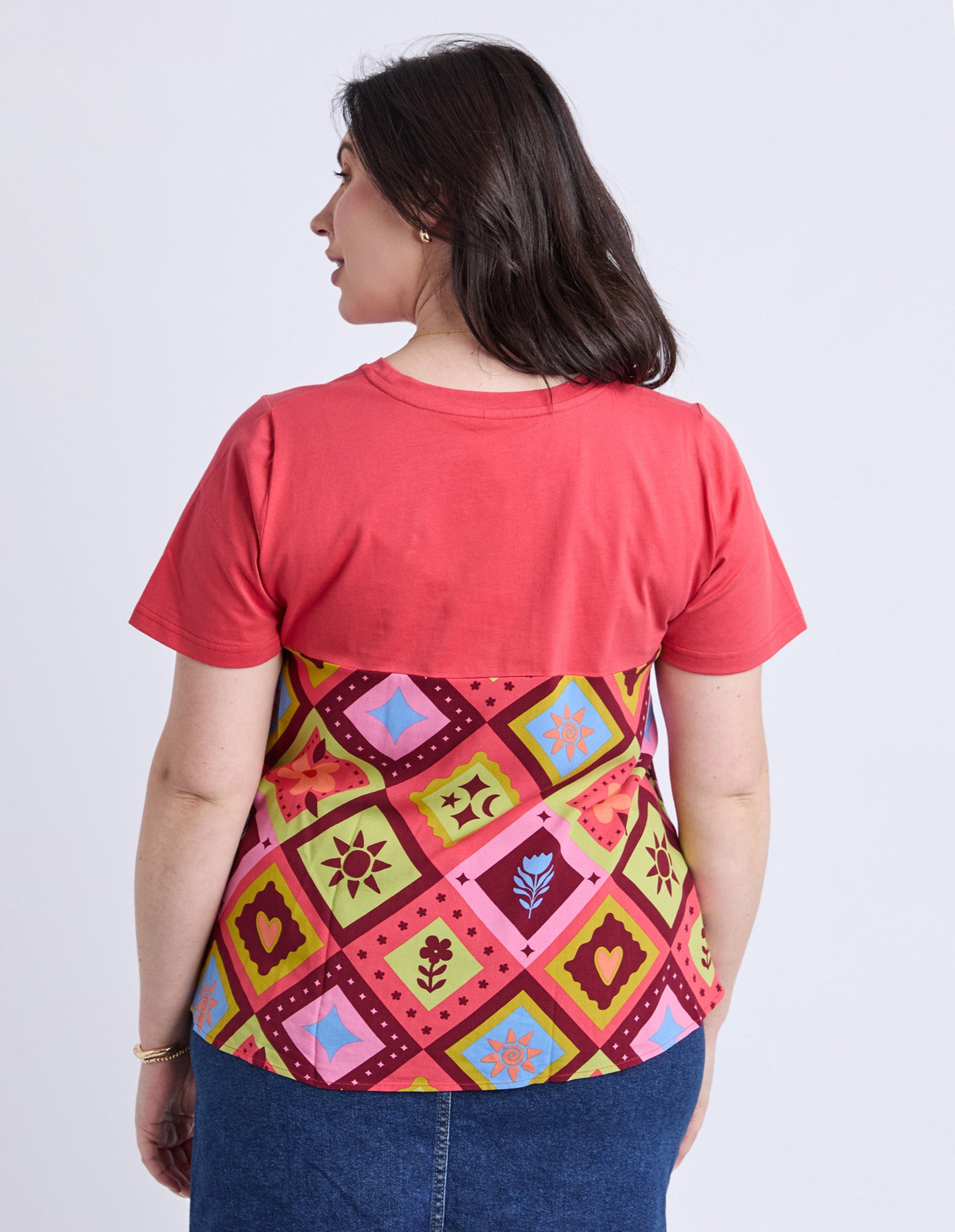 Rhode Printed Top Cayenne