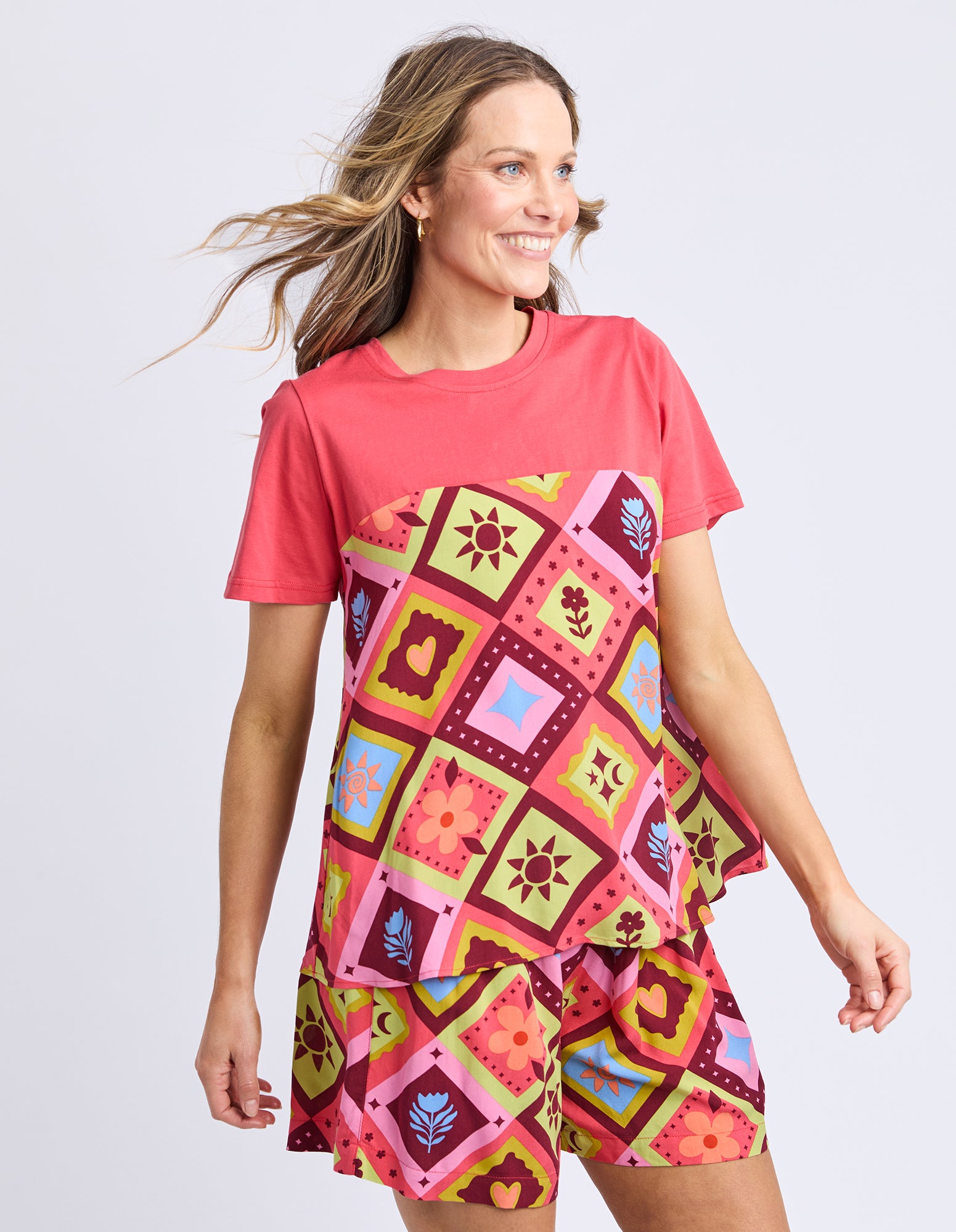 Rhode Printed Top Cayenne