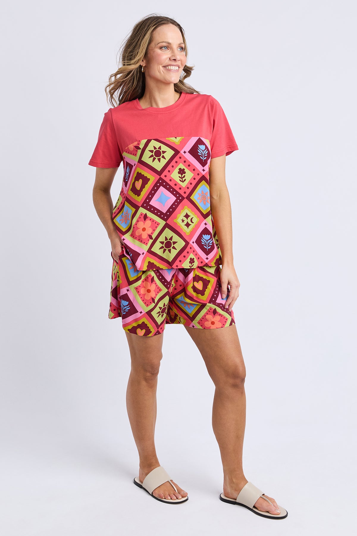 Rhode Printed Top Cayenne