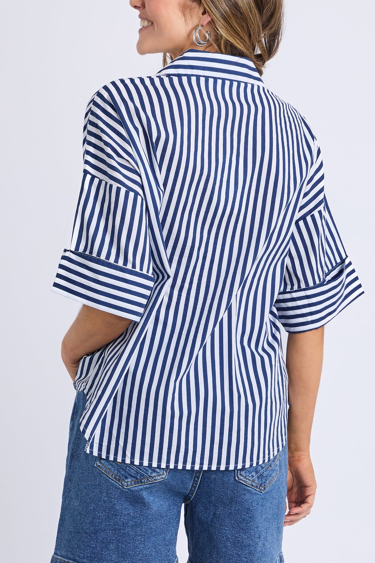 Striped Holiday Shirt Ocean