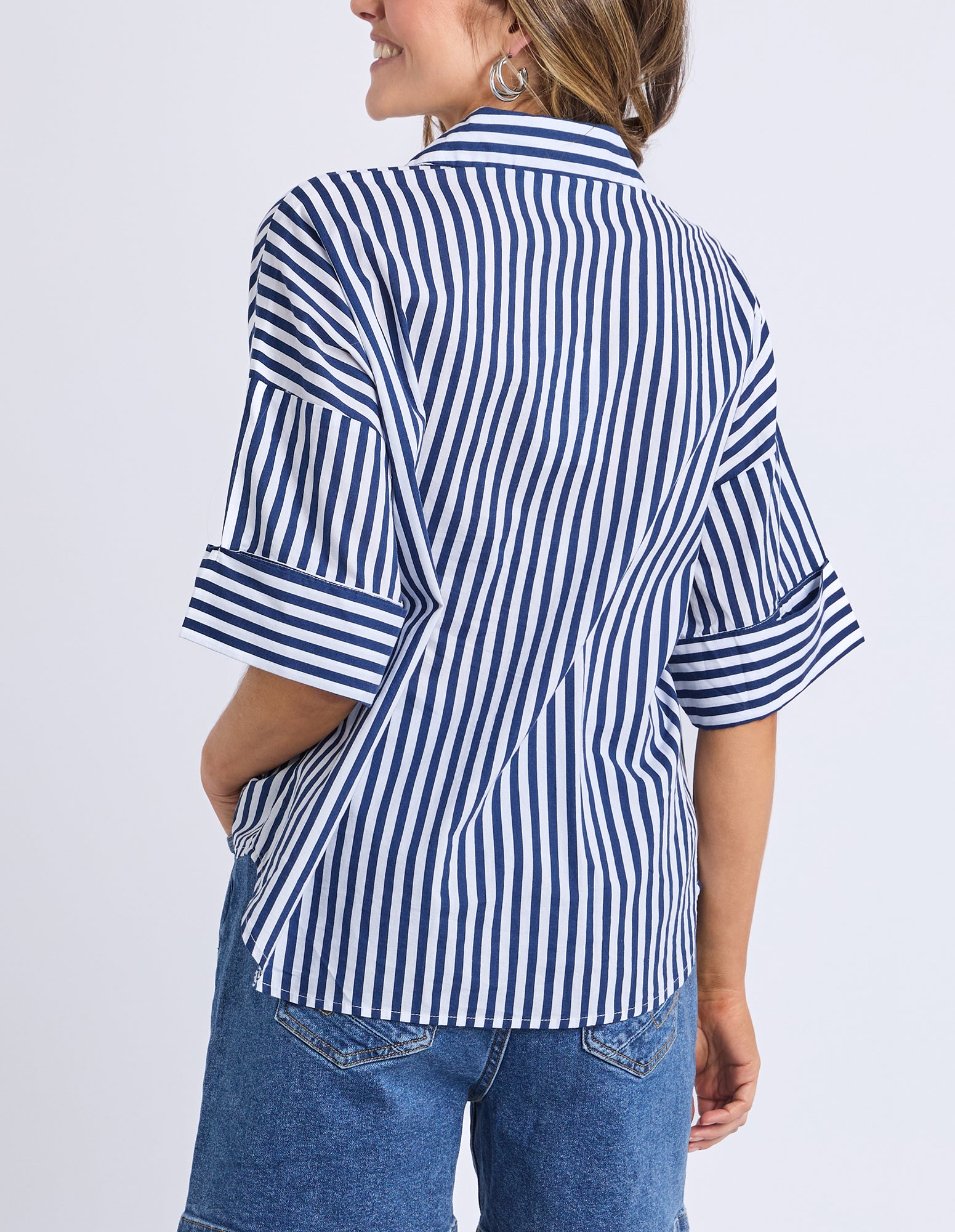 Striped Holiday Shirt Ocean