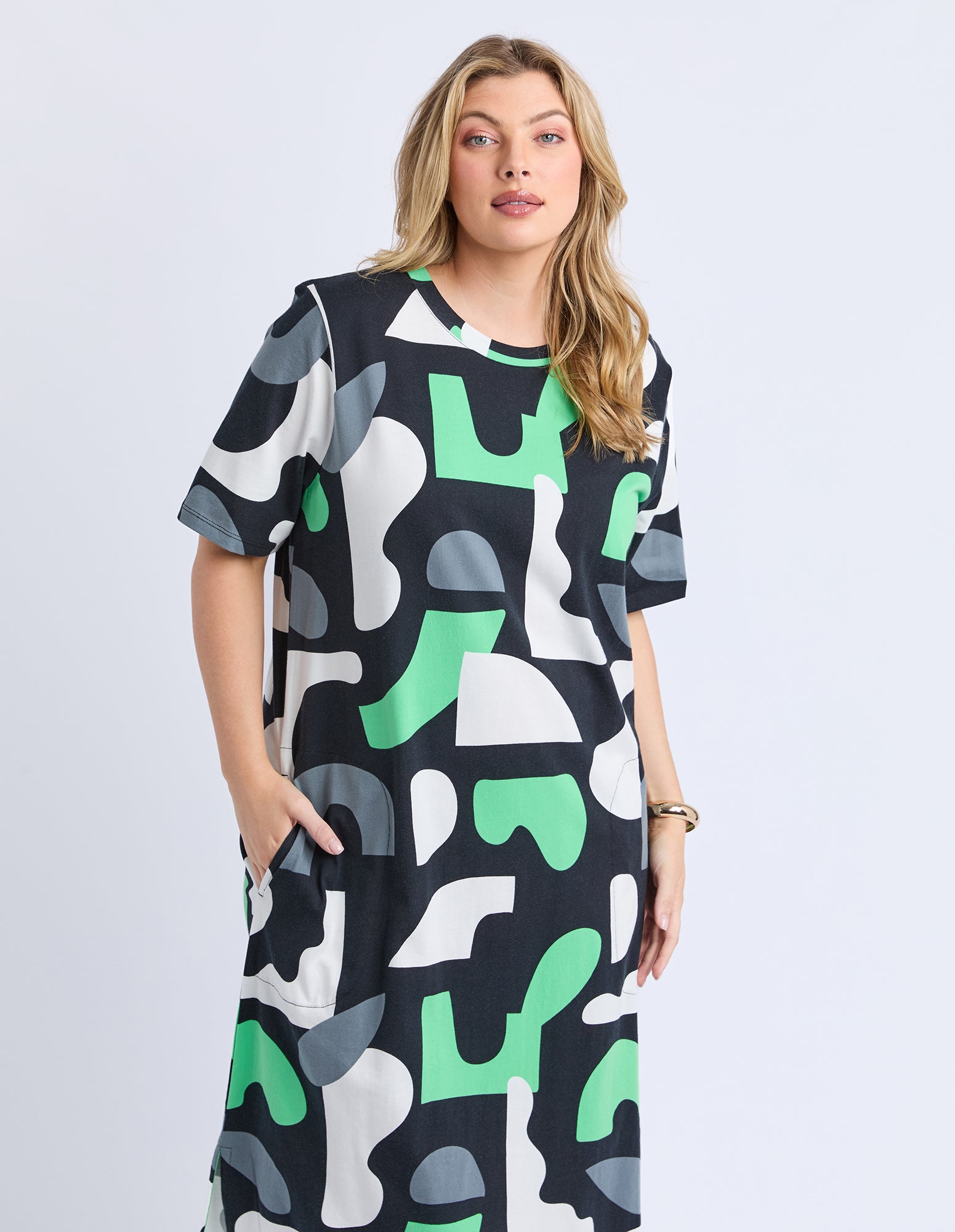 Stijl Dress Abstract Yardage Print