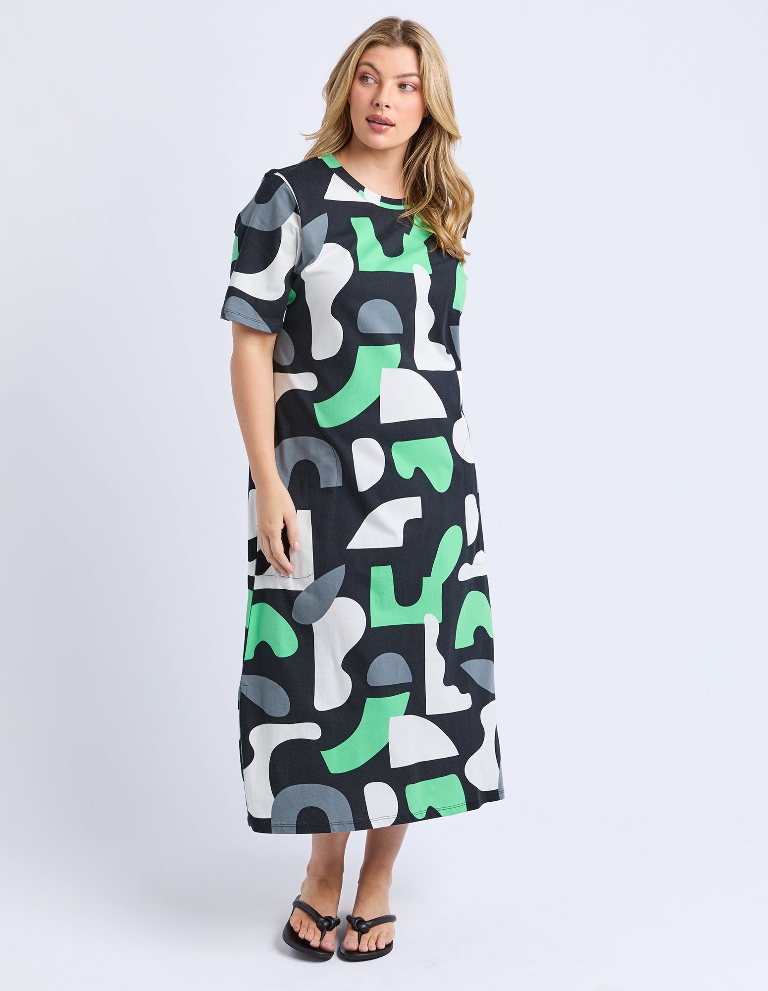 Stijl Dress Abstract Yardage Print
