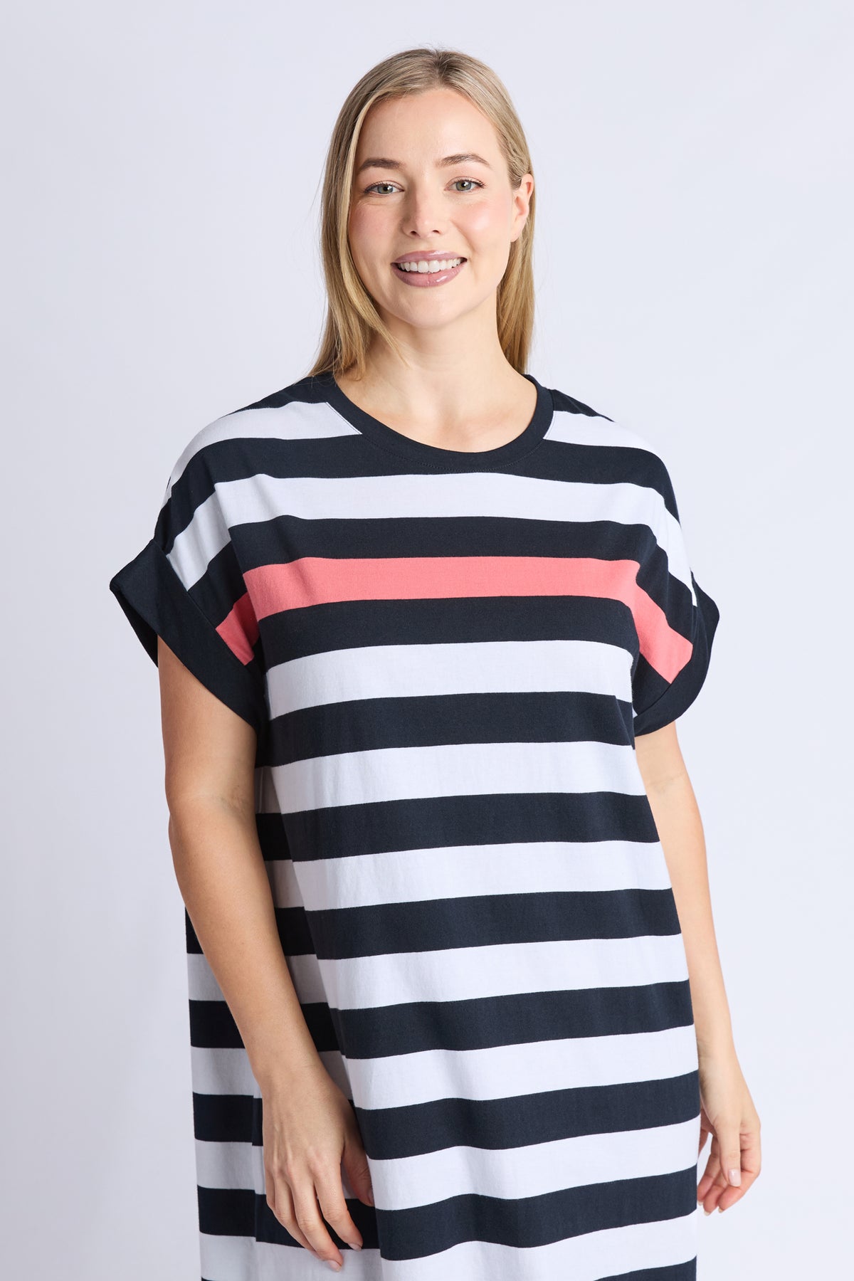 Mckinley Dress Black And White Stripe