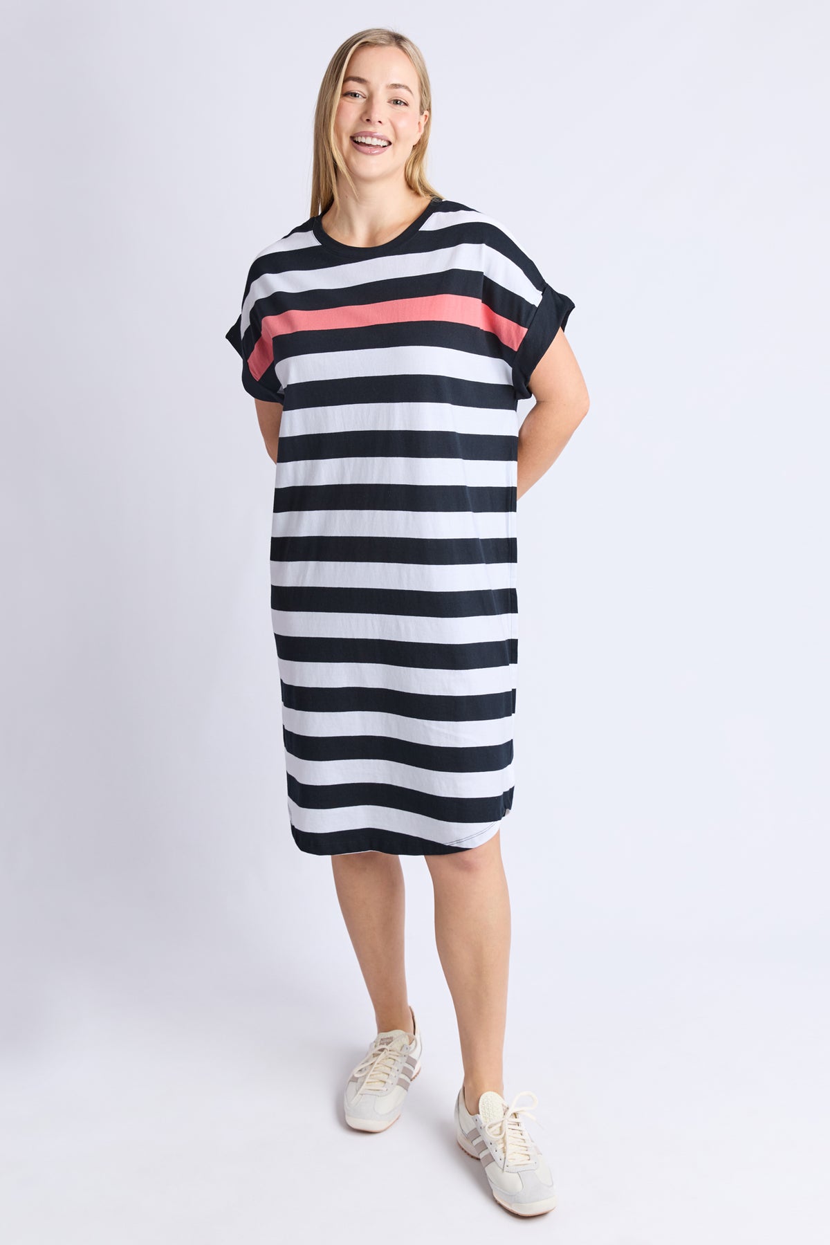 Mckinley Dress Black And White Stripe