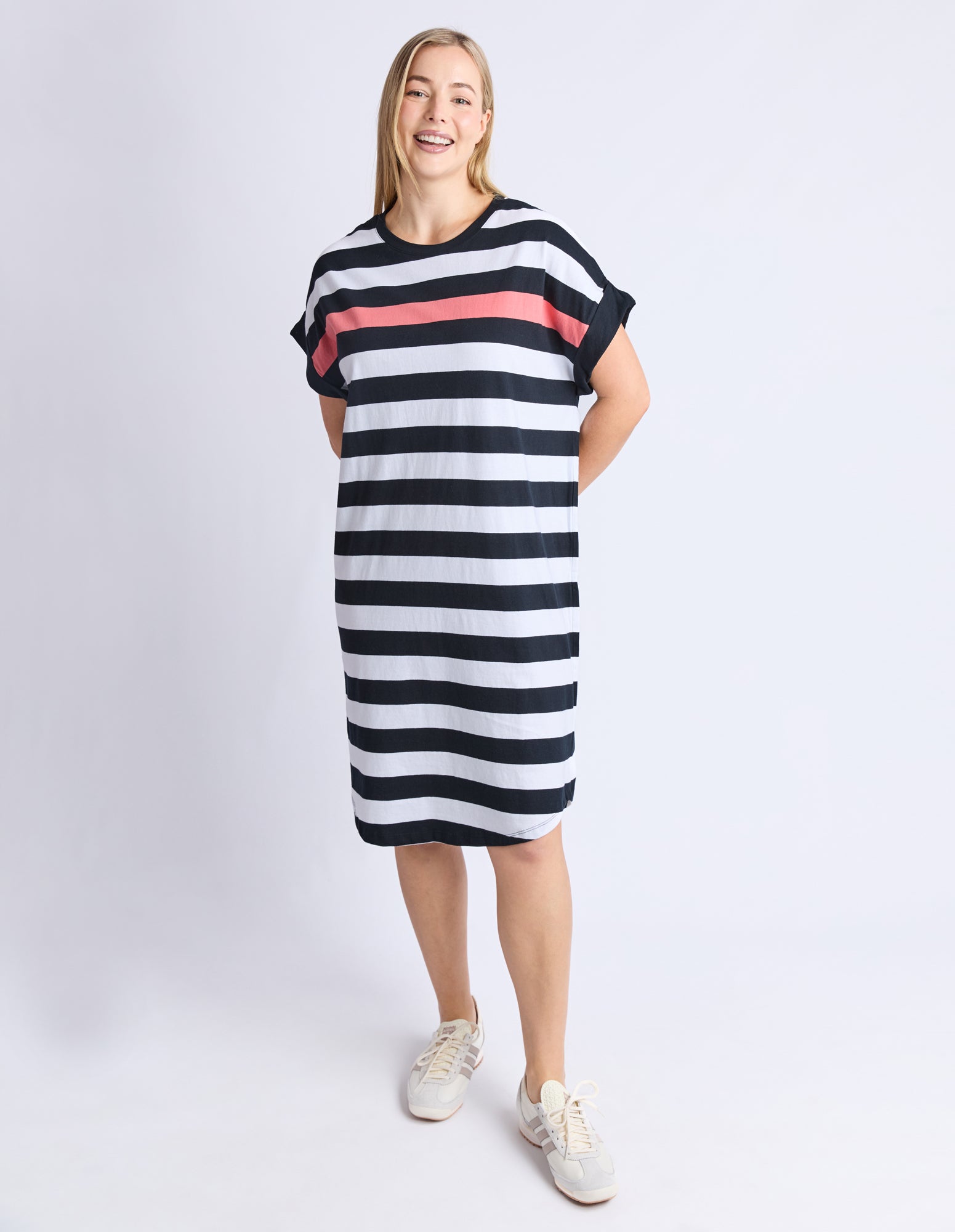 Mckinley Dress Black And White Stripe