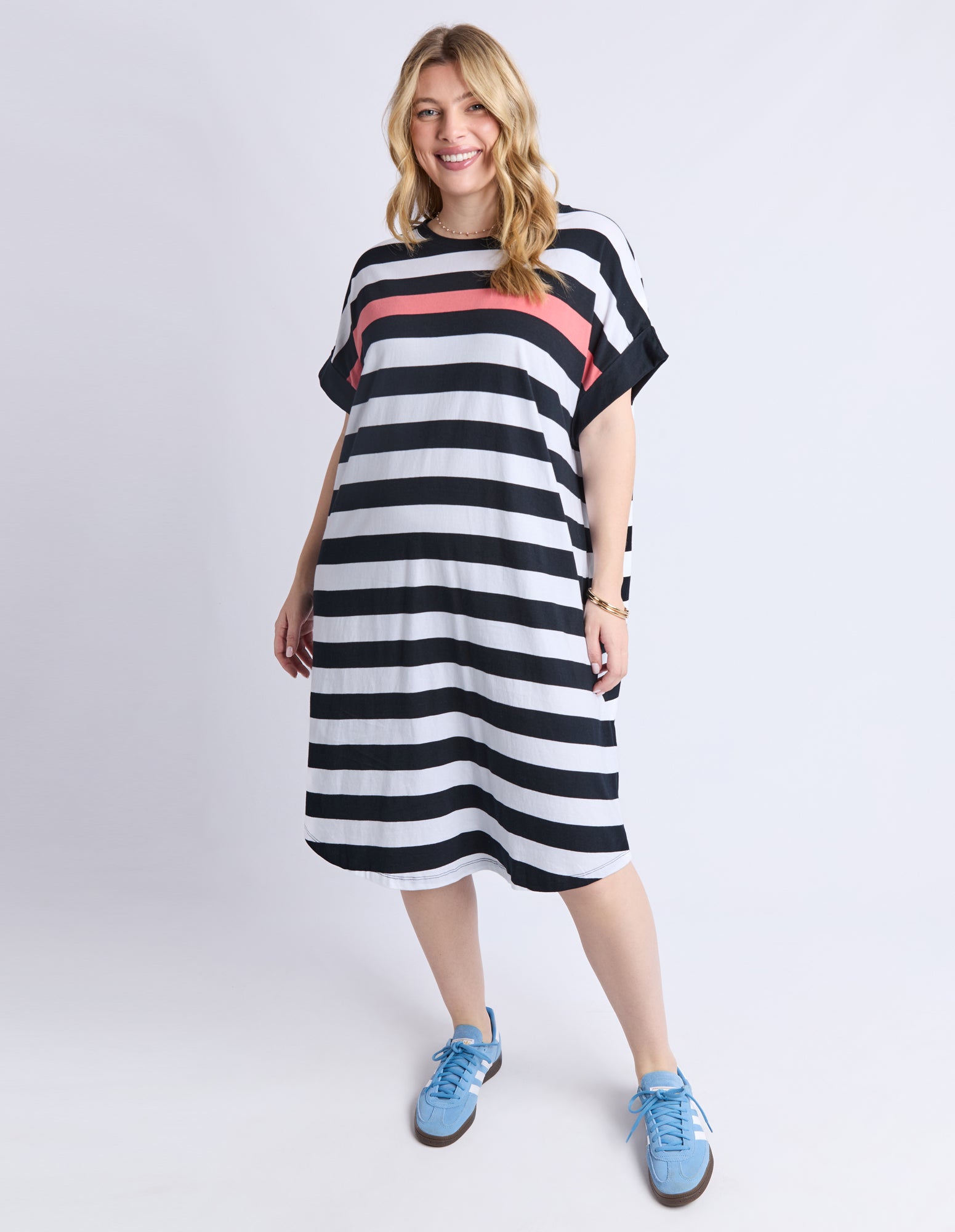 Mckinley Dress Black And White Stripe