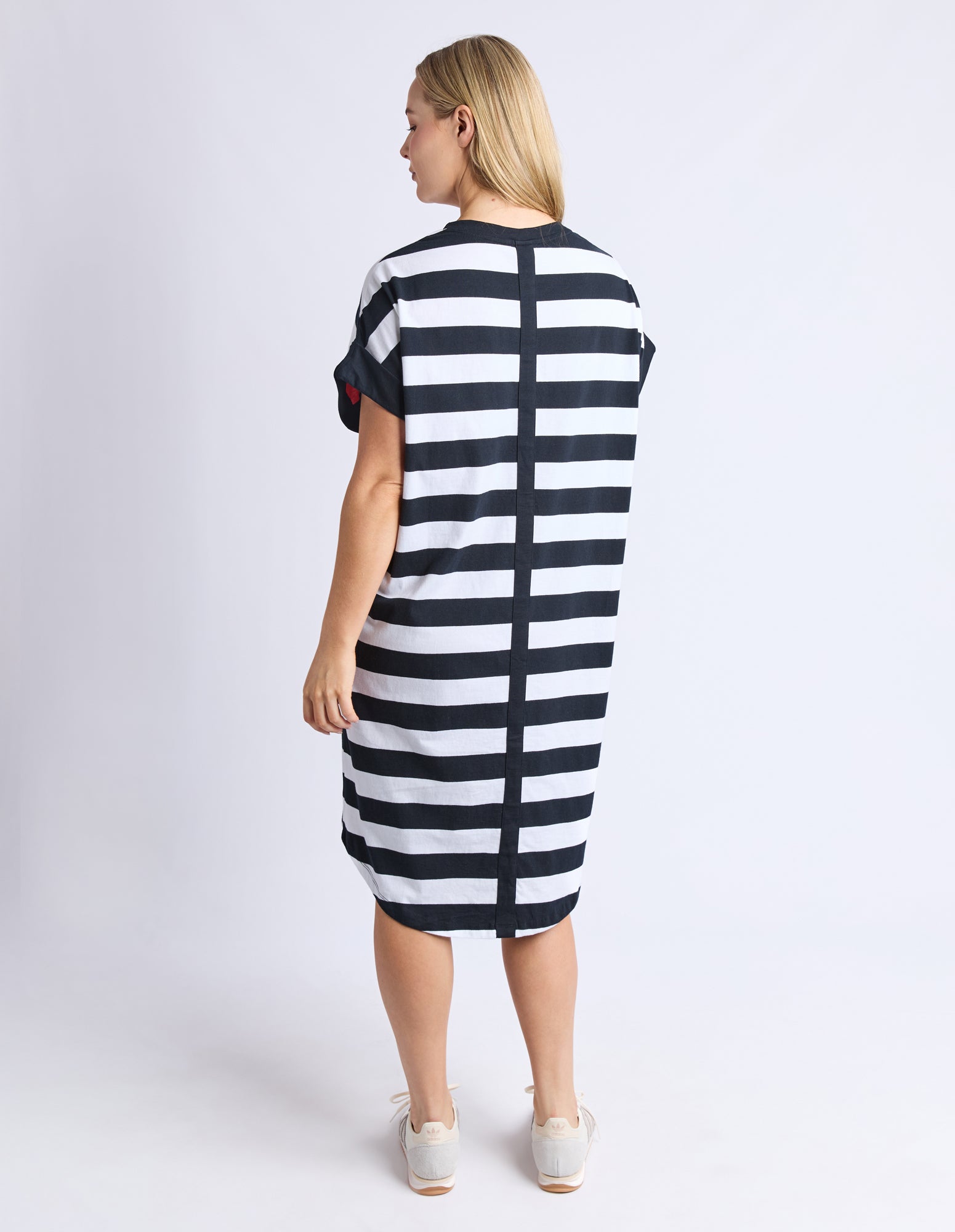 Mckinley Dress Black And White Stripe