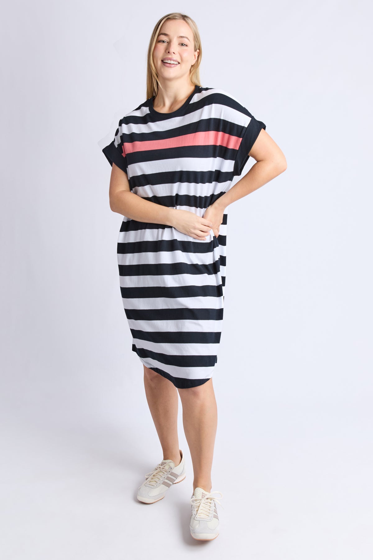 Mckinley Dress Black And White Stripe