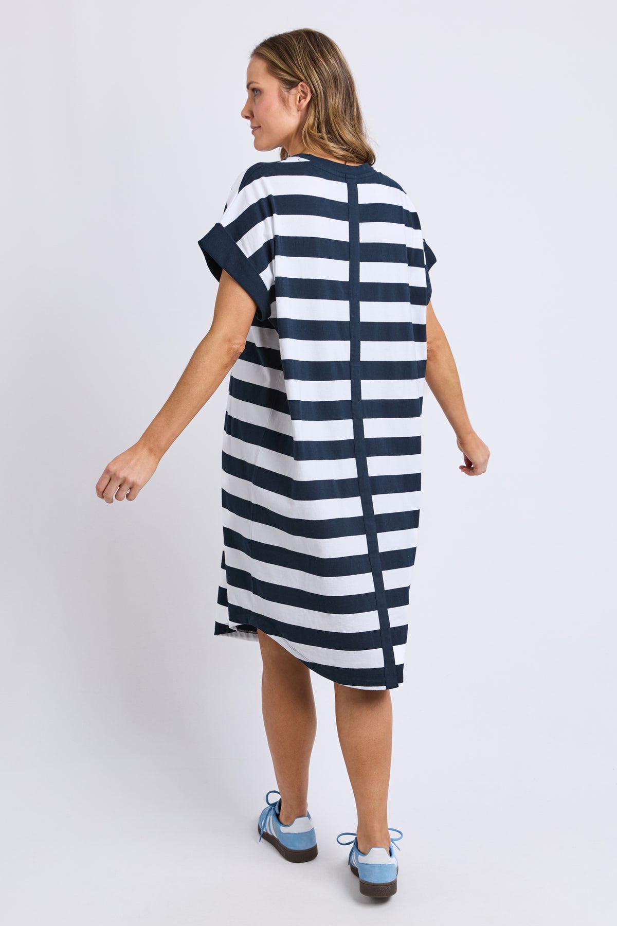 Mckinley Dress Navy & White Stripe