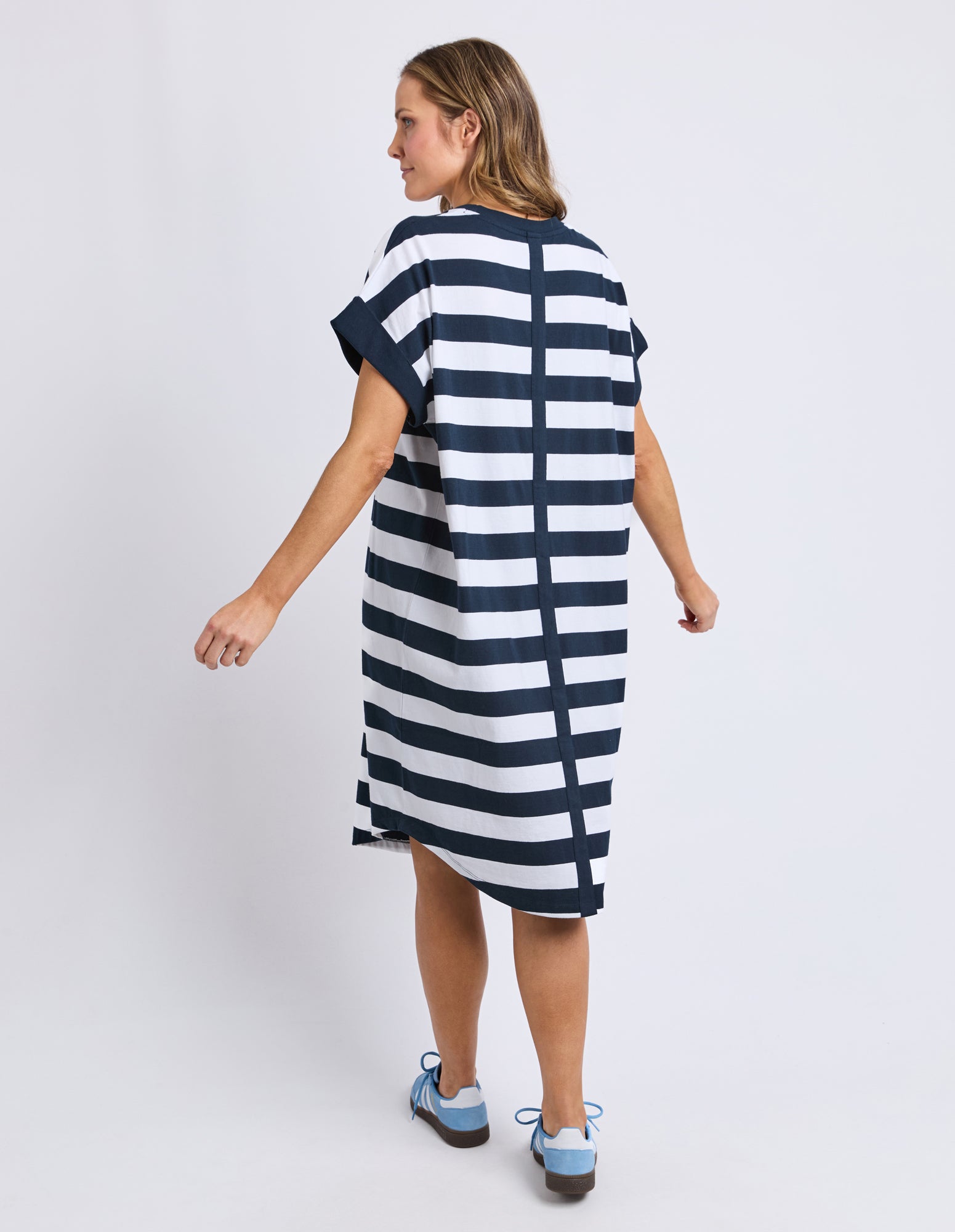 Mckinley Dress Navy & White Stripe