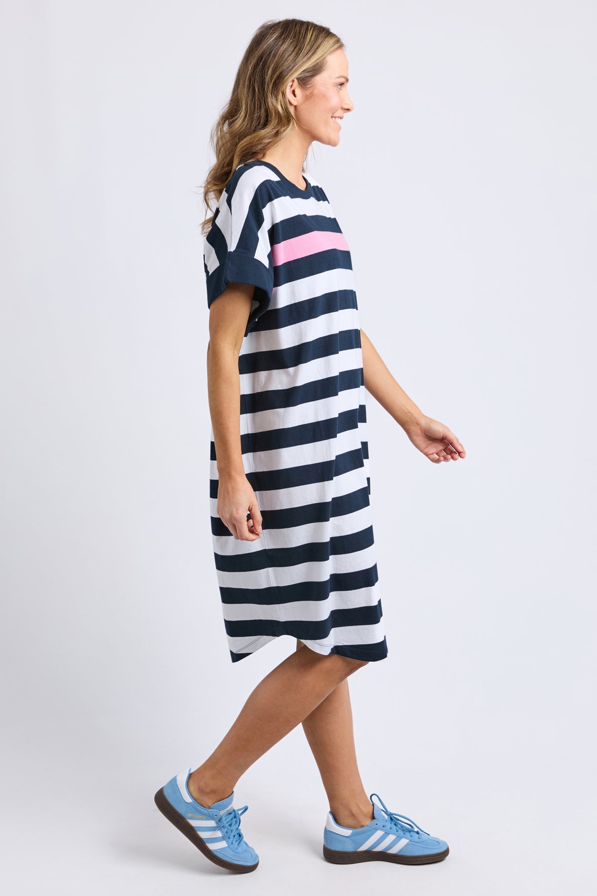 Mckinley Dress Navy & White Stripe
