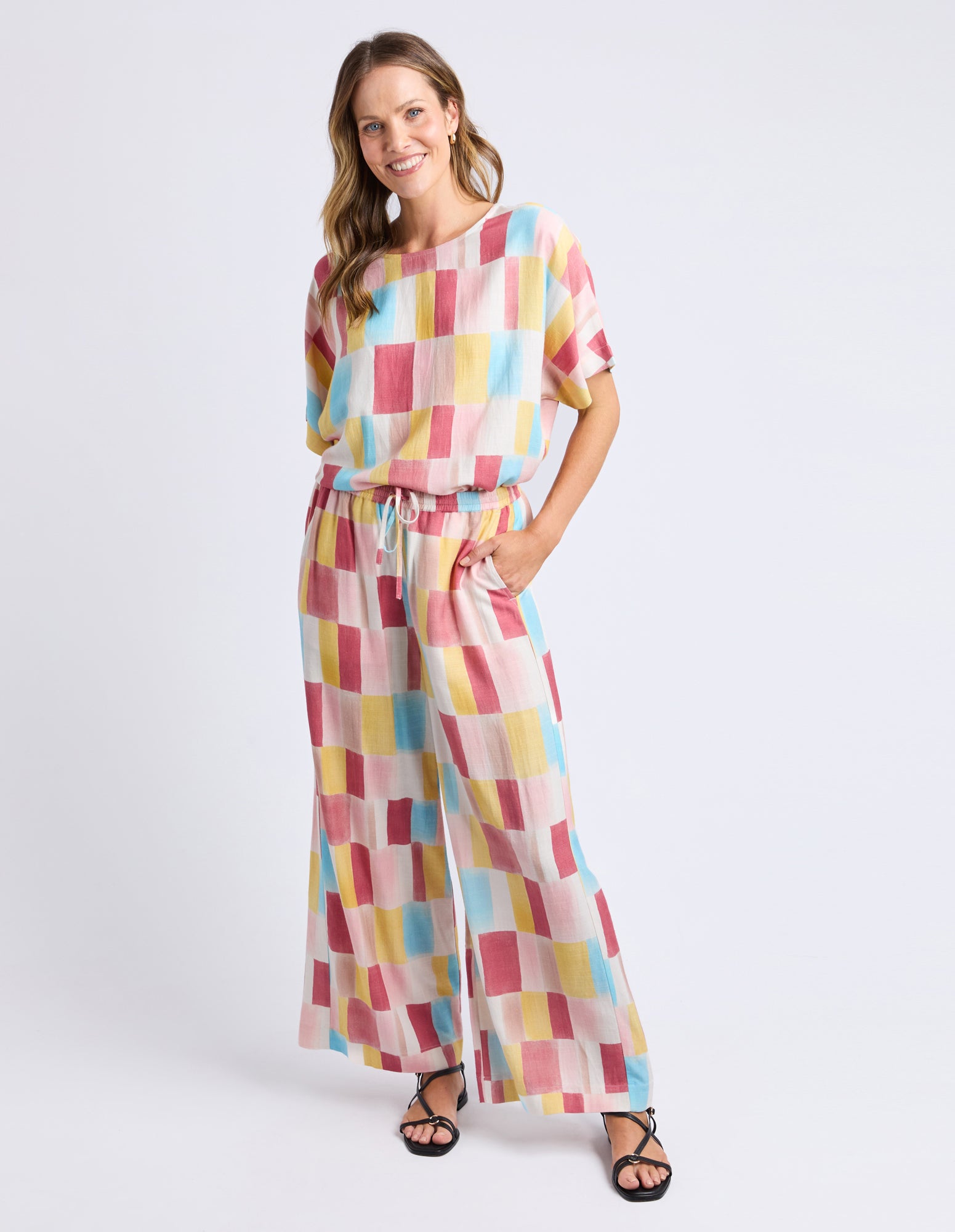 Cinque Pant Cinque Terre Print