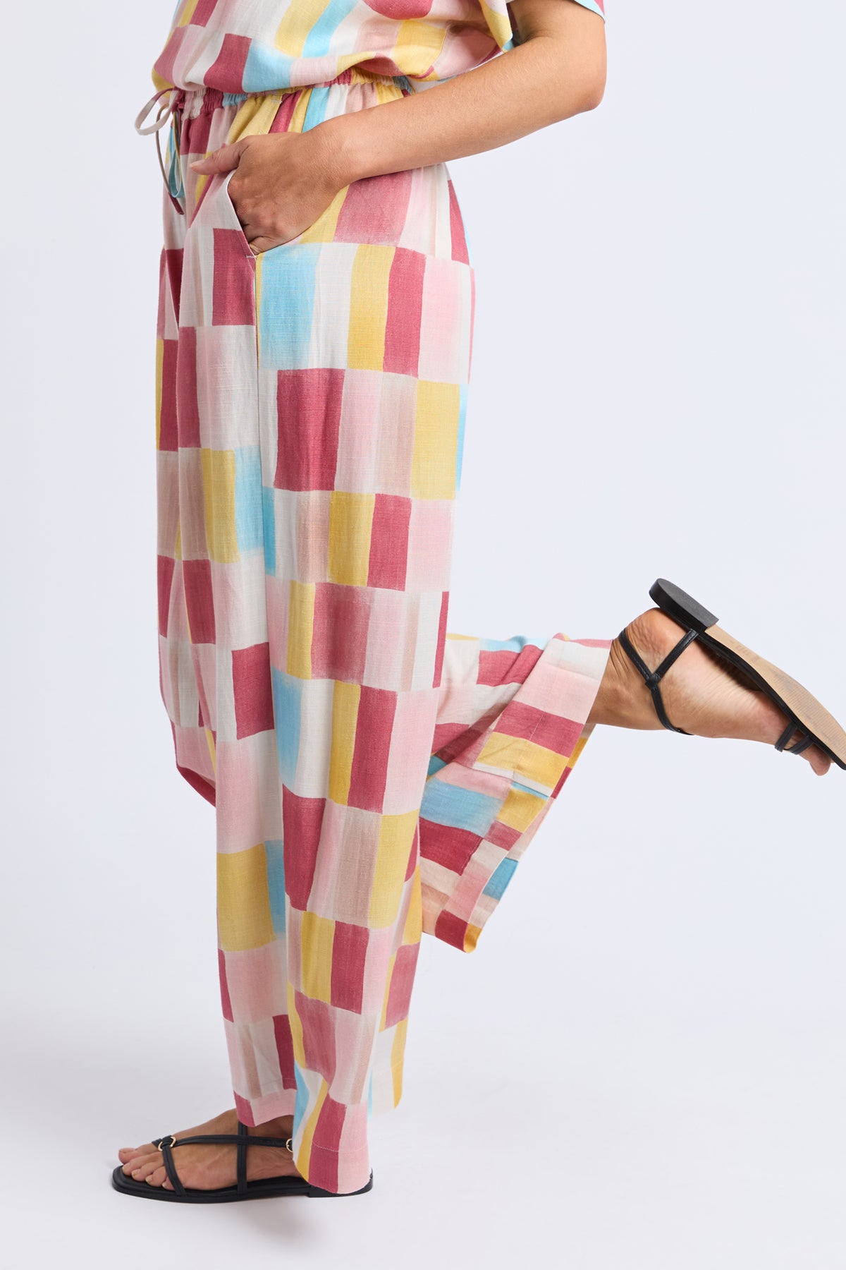 Cinque Pant Cinque Terre Print