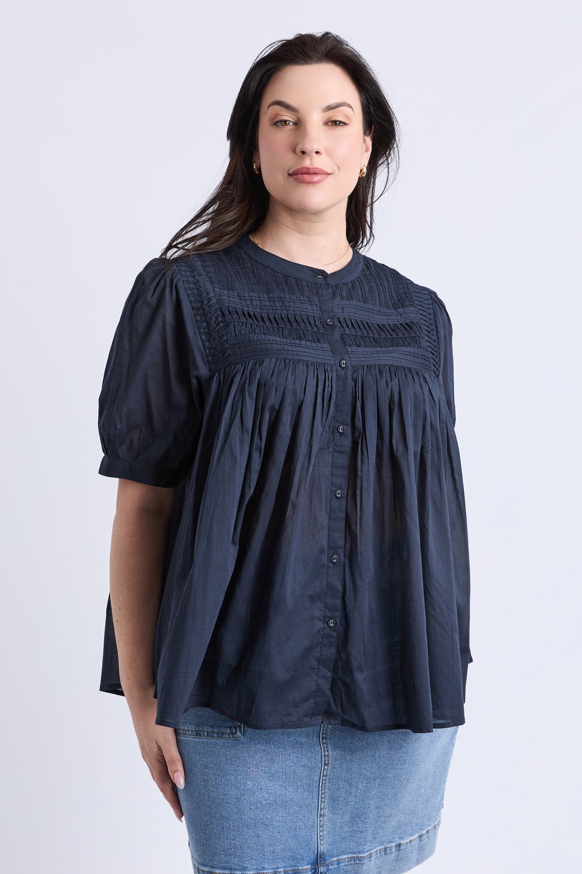 Monty Short Sleeve Shirt Navy