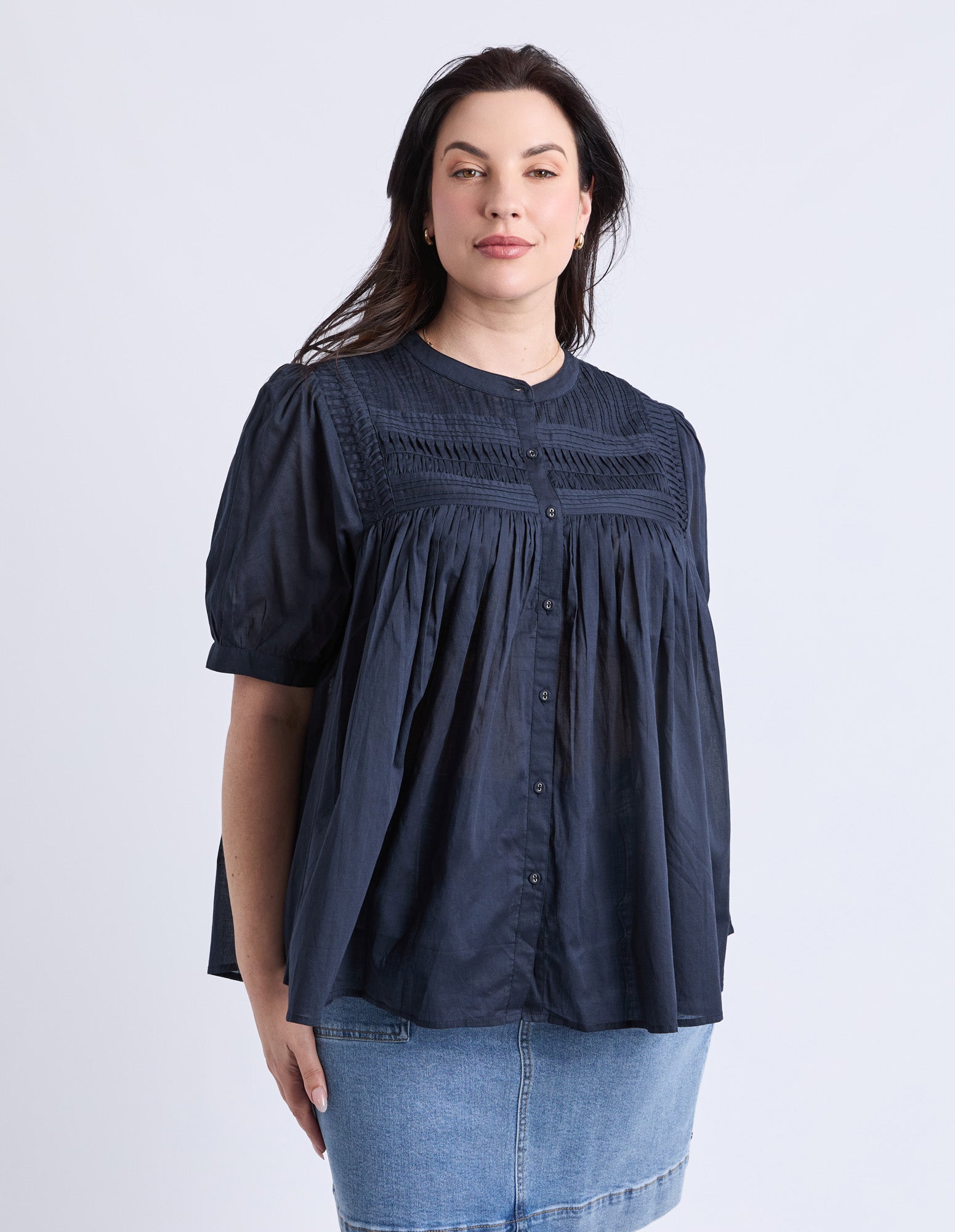 Monty Short Sleeve Shirt Navy