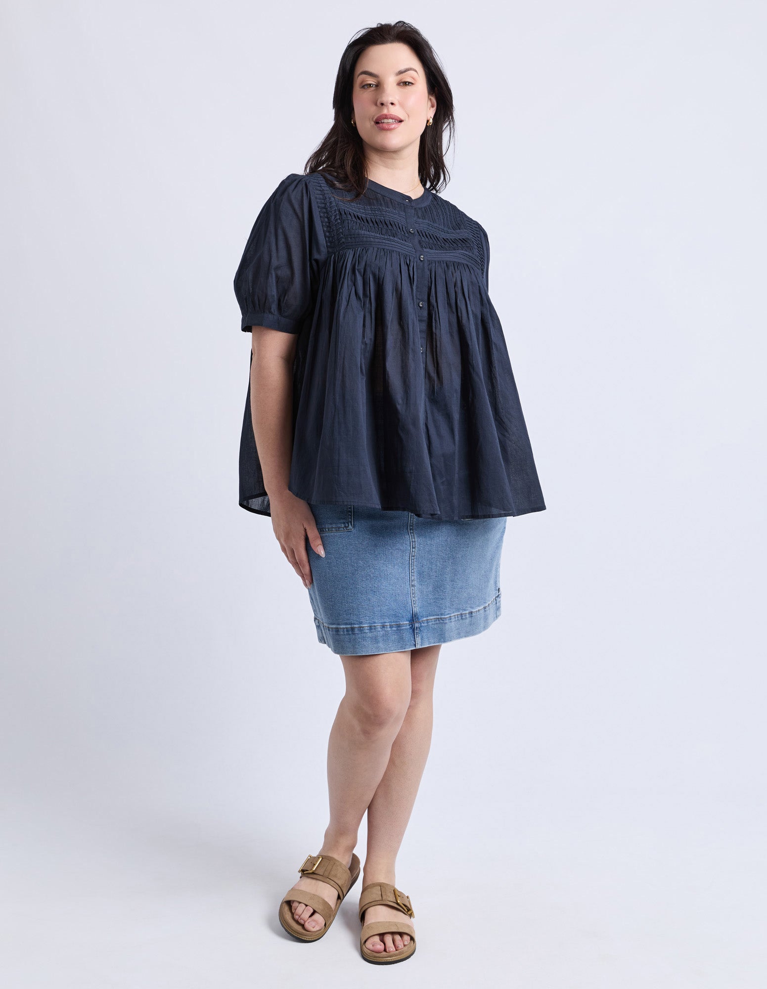 Monty Short Sleeve Shirt Navy