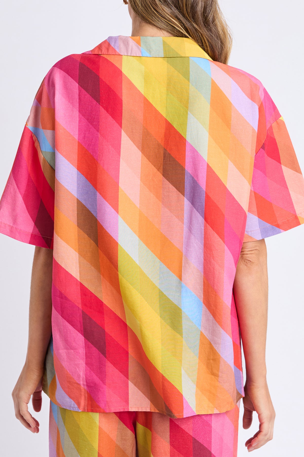 Rena Shirt Rena Striped Print