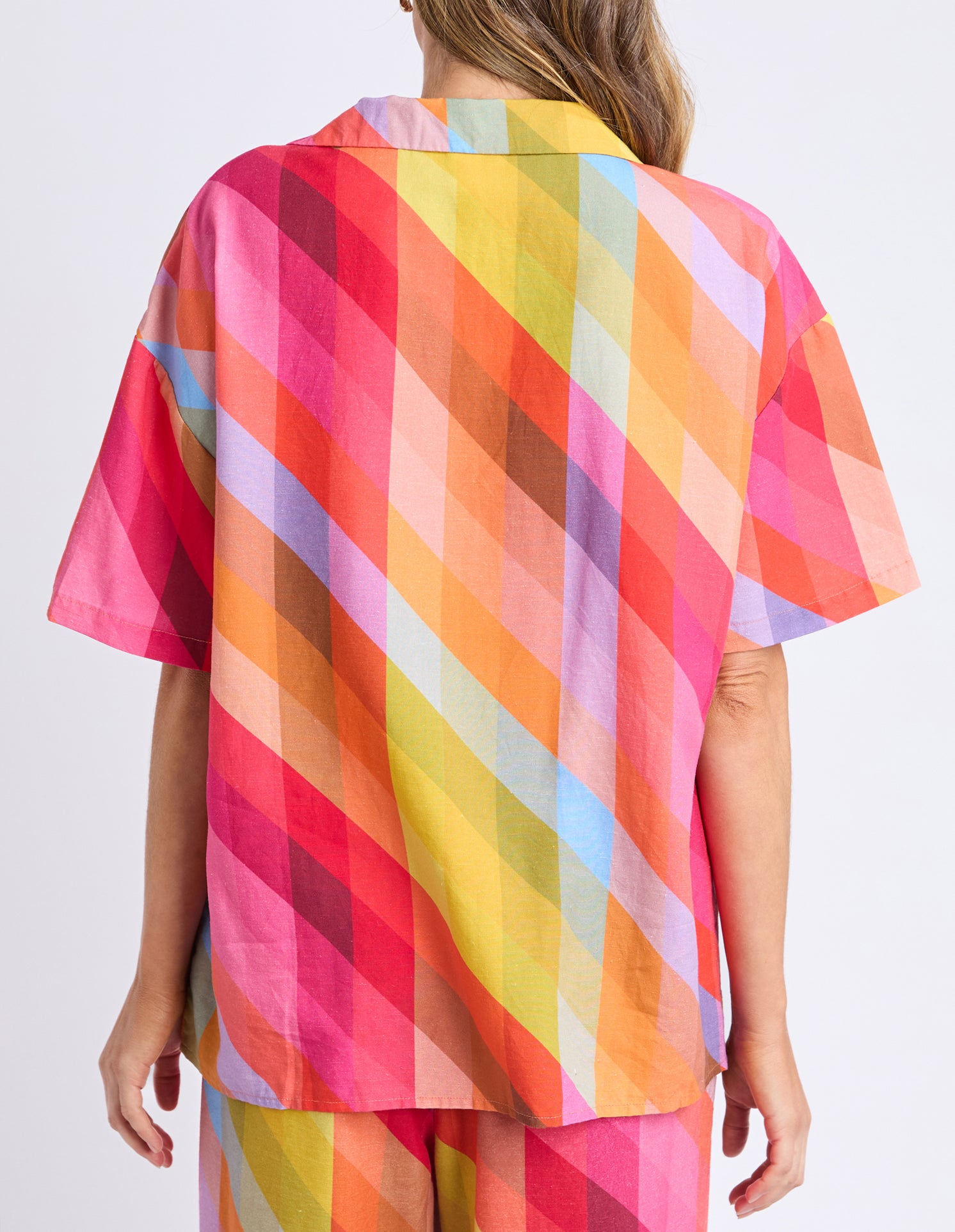 Rena Shirt Rena Striped Print