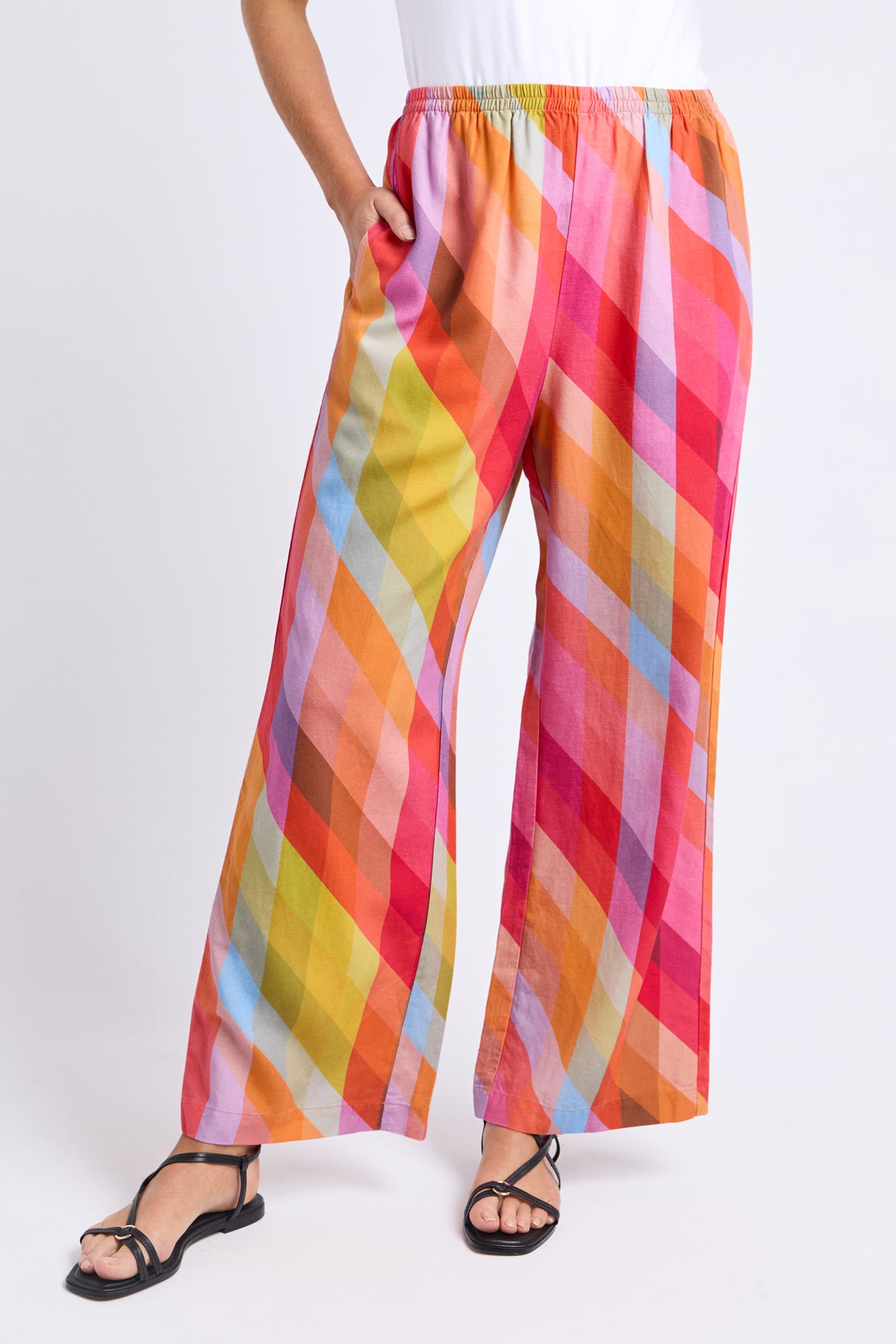 Rena Pant Rena Striped Print