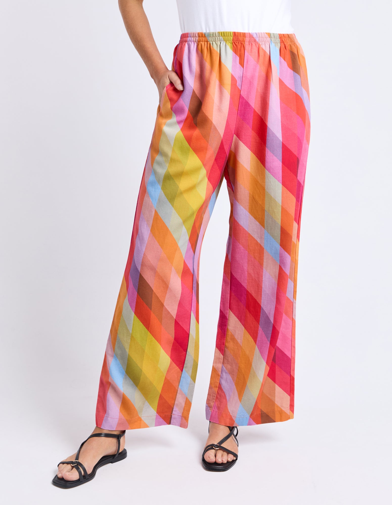 Rena Pant Rena Striped Print