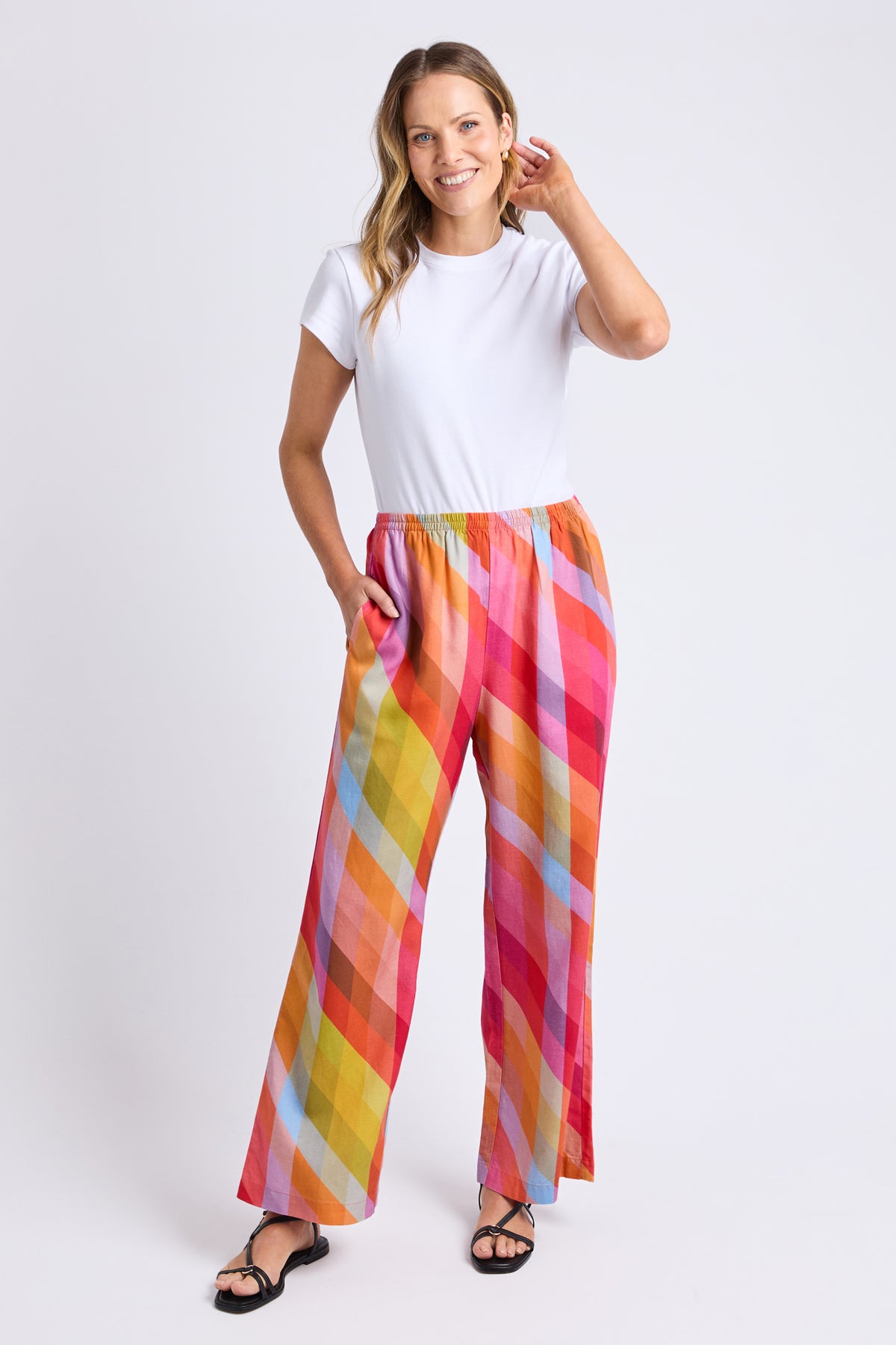 Rena Pant Rena Striped Print