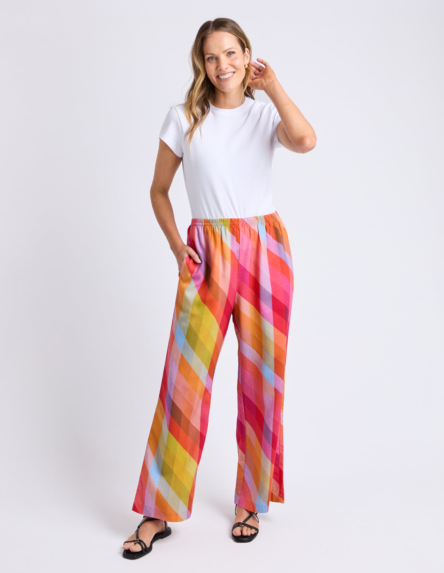 Rena Pant Rena Striped Print