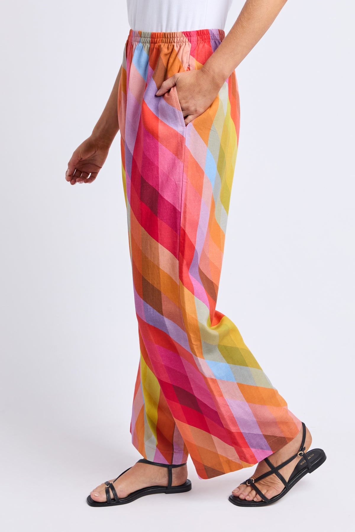 Rena Pant Rena Striped Print