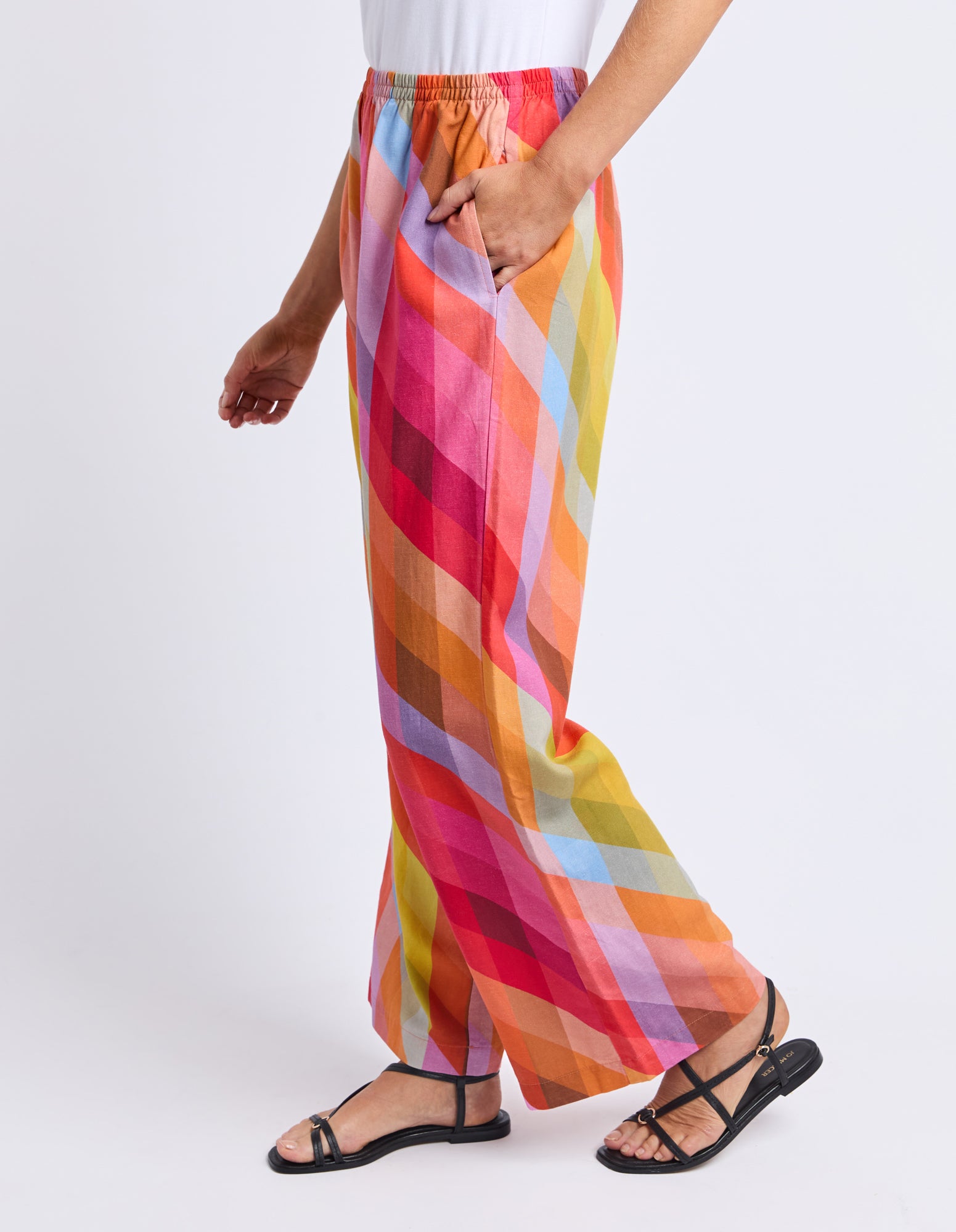 Rena Pant Rena Striped Print