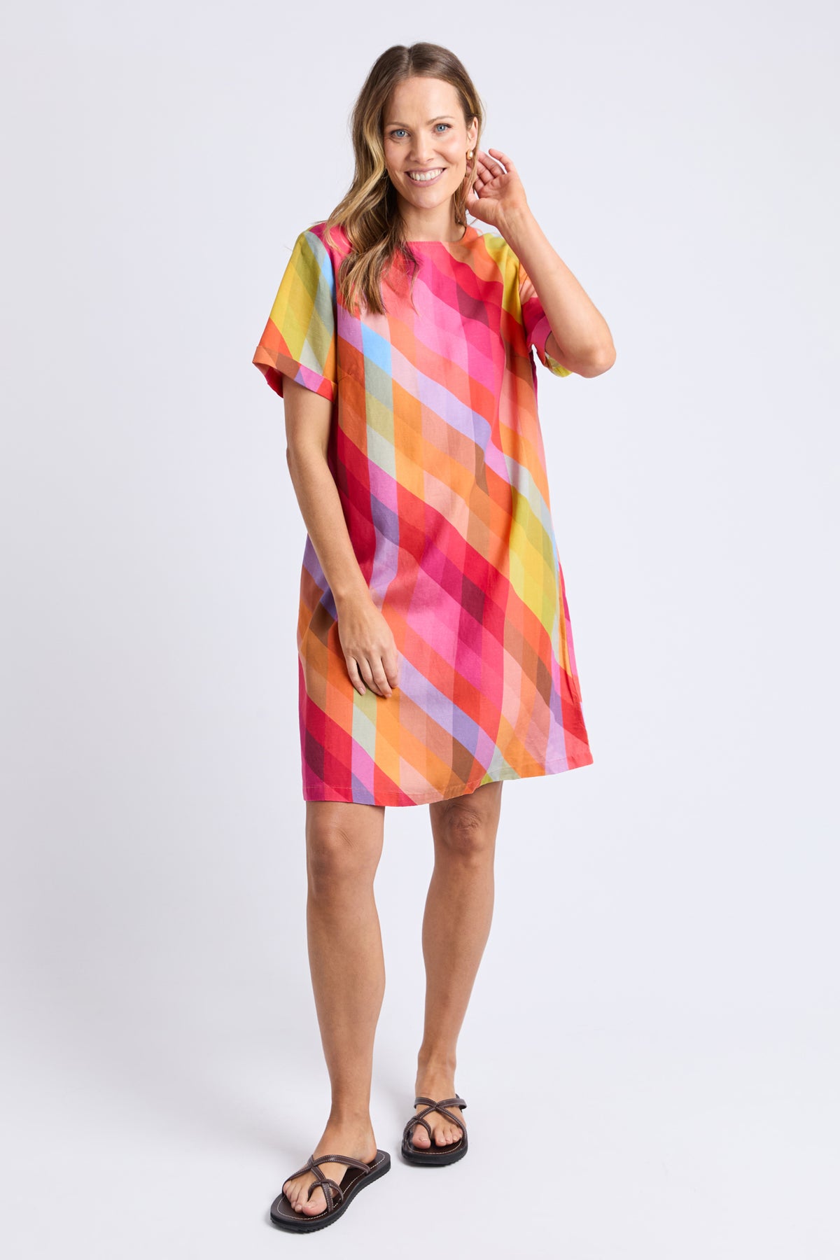 Rena Dress Rena Striped Print