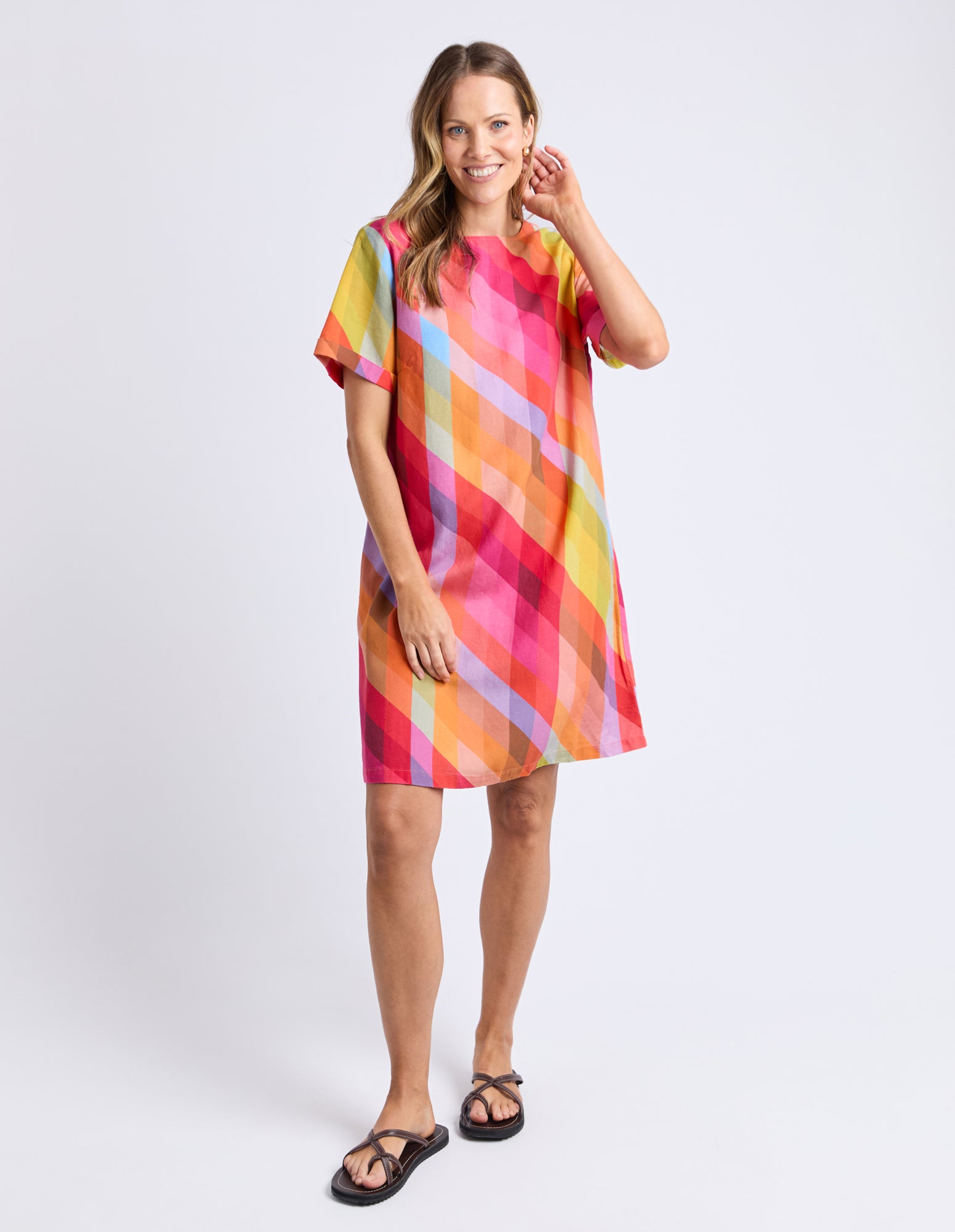 Rena Dress Rena Striped Print